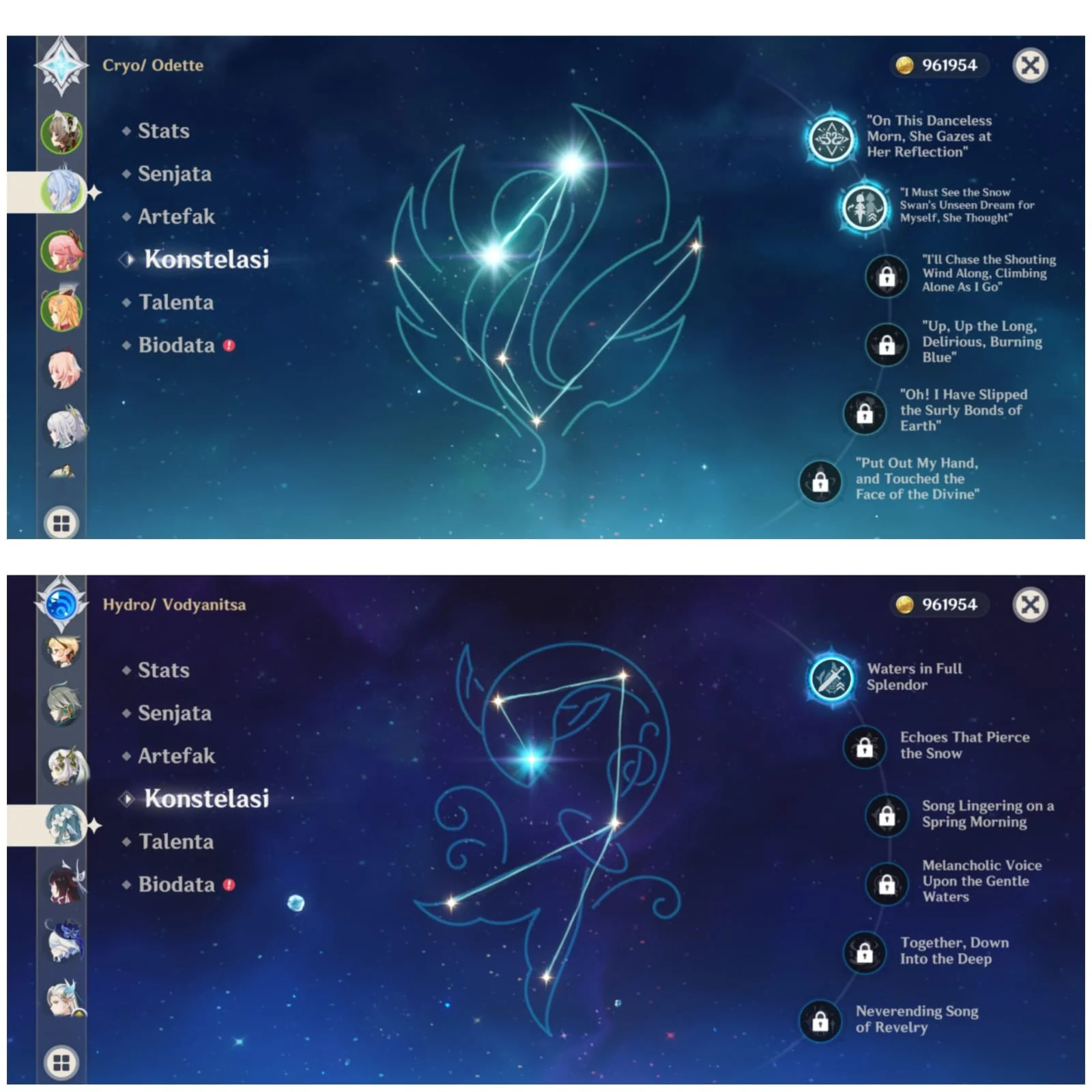 FULL CHAR SNEZHNAYA UNTUK PATCH 6.1 + BANYAK CHAR META LAIN