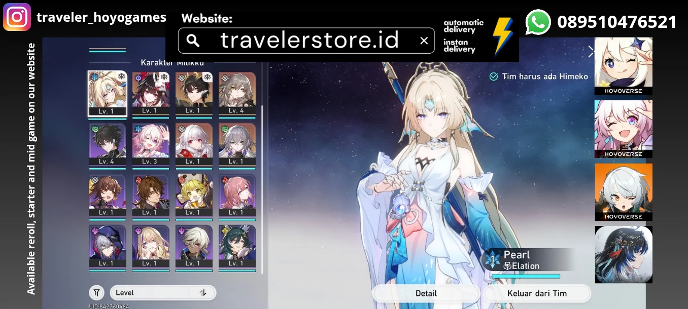 Pearl + Sparkle DanhengPT  + Fate Selector TL 4 MC Female All Unset