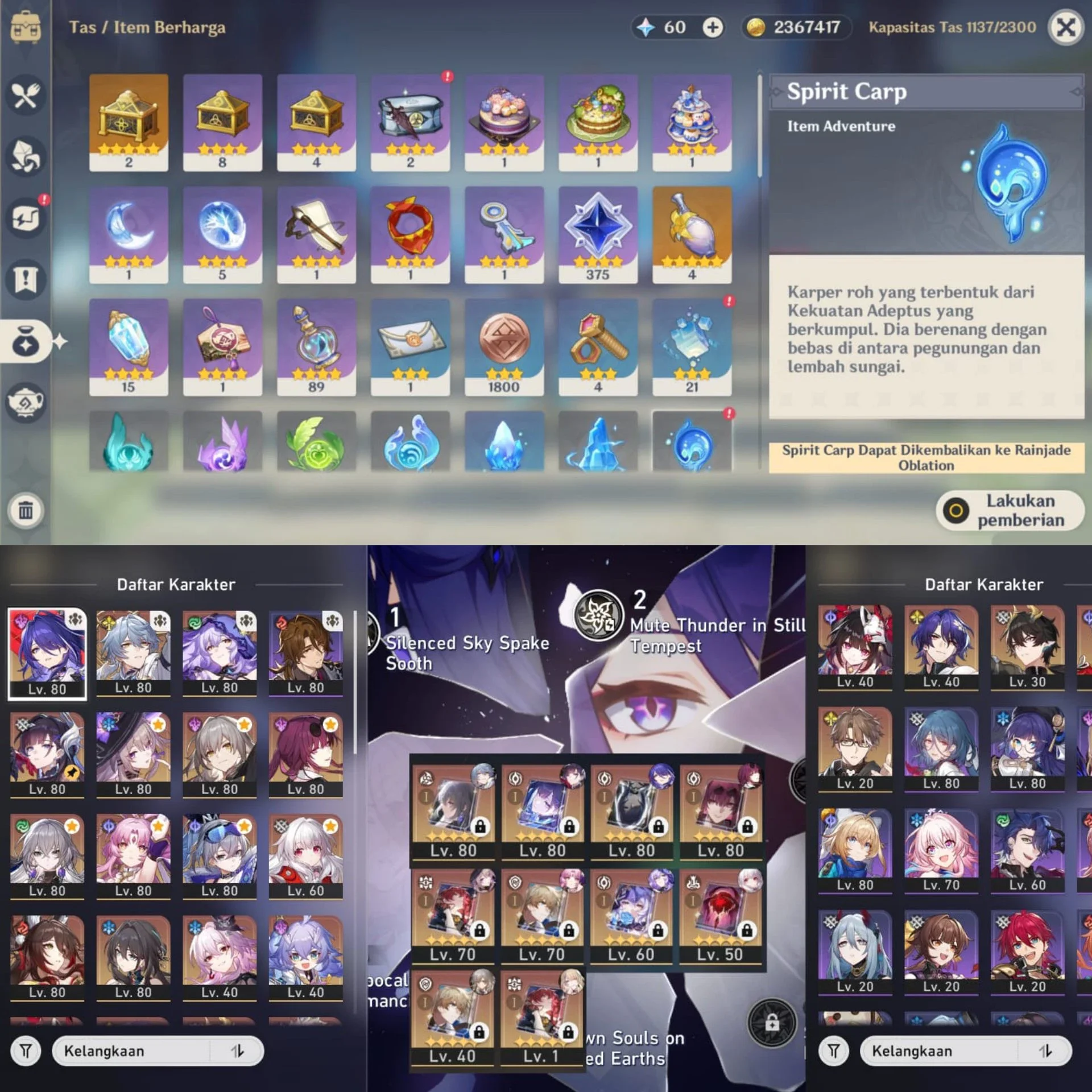 GENSHIN NGAME + HSR & ZZZ