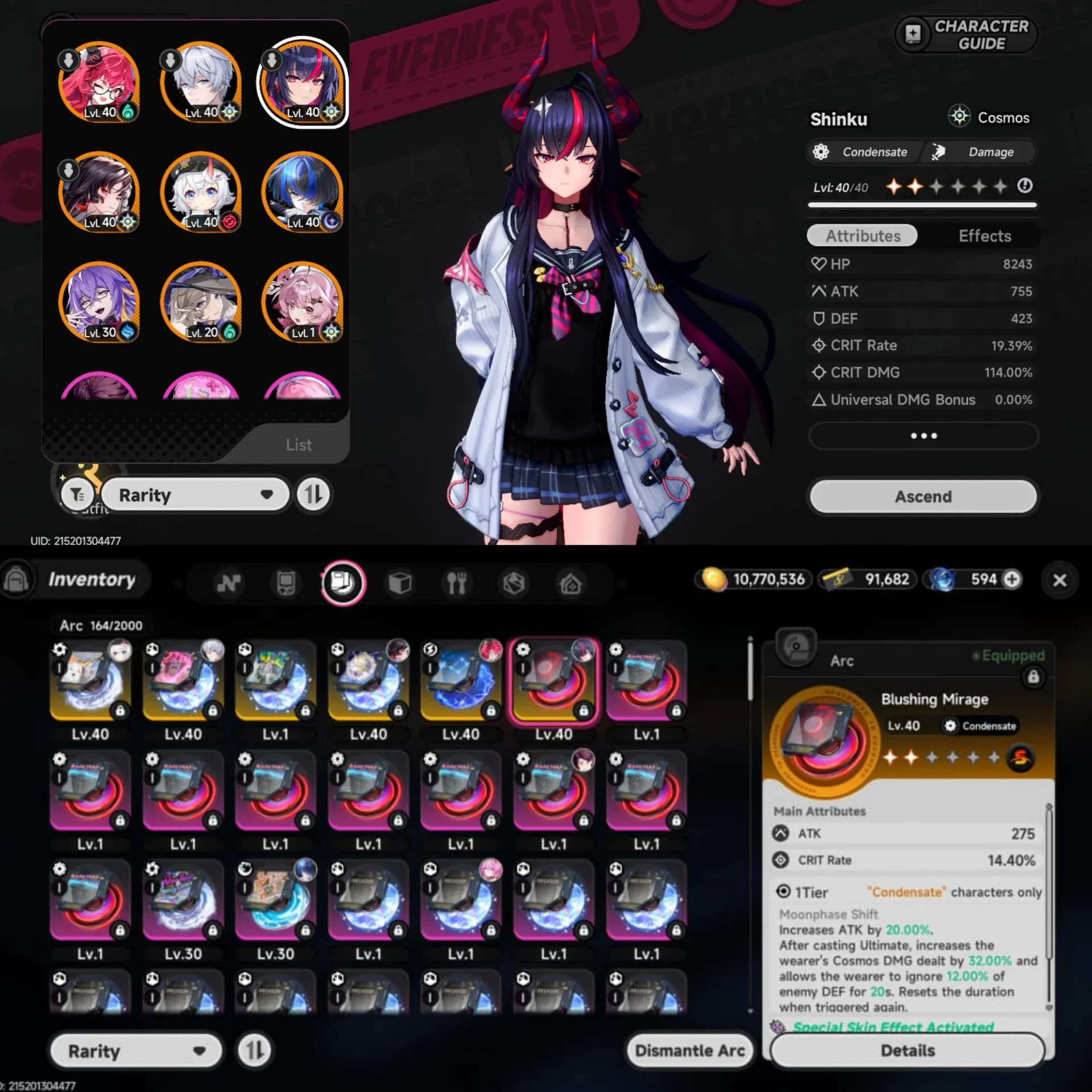 PARTY META 3 CHAR LIMIT, 2 SIGN + SHINKU SKIN GACHA