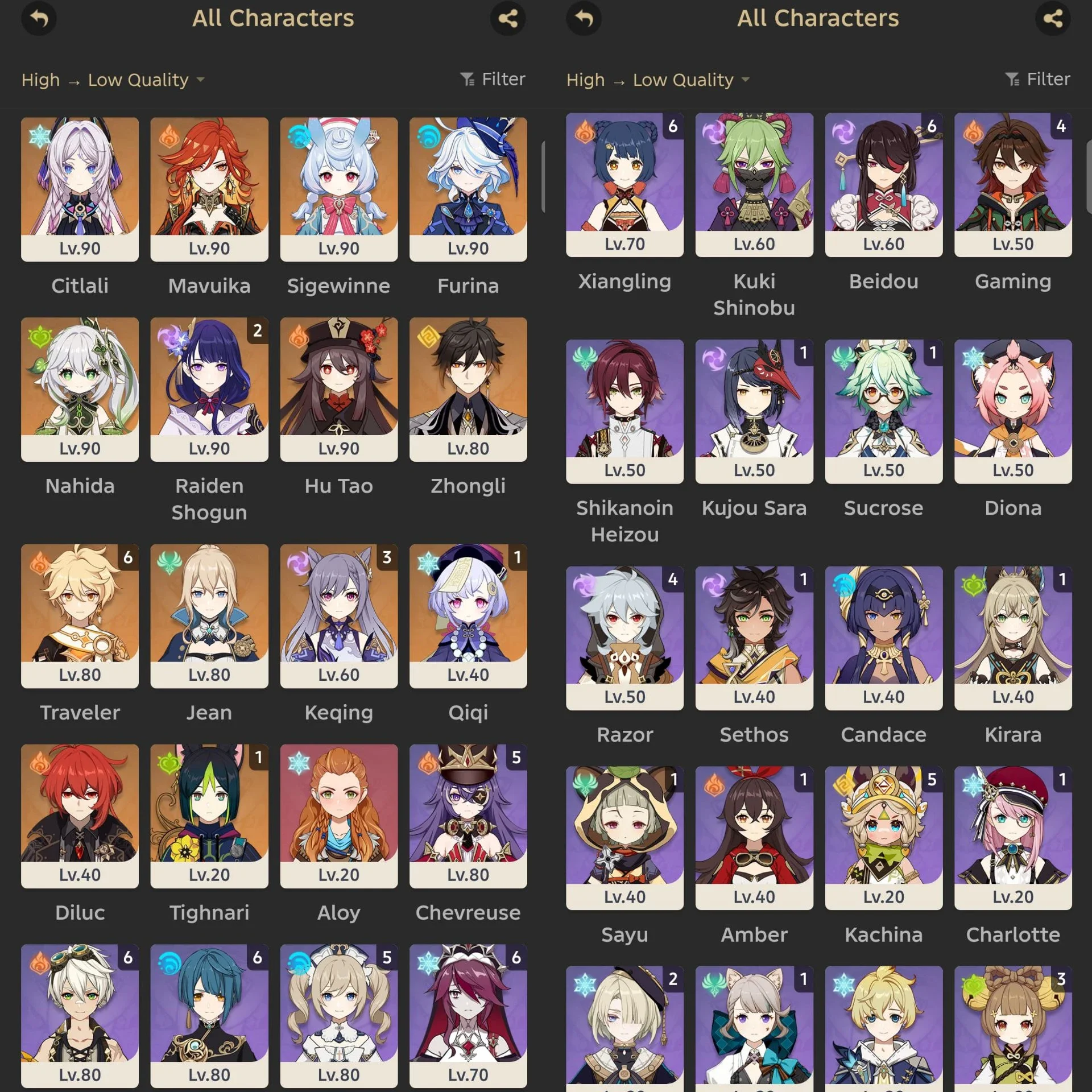 ACCOUNT GENSHIN