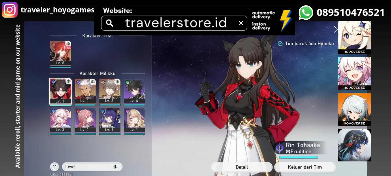 Rin Tohsaka + Archer TL 3 MC Female All Unset