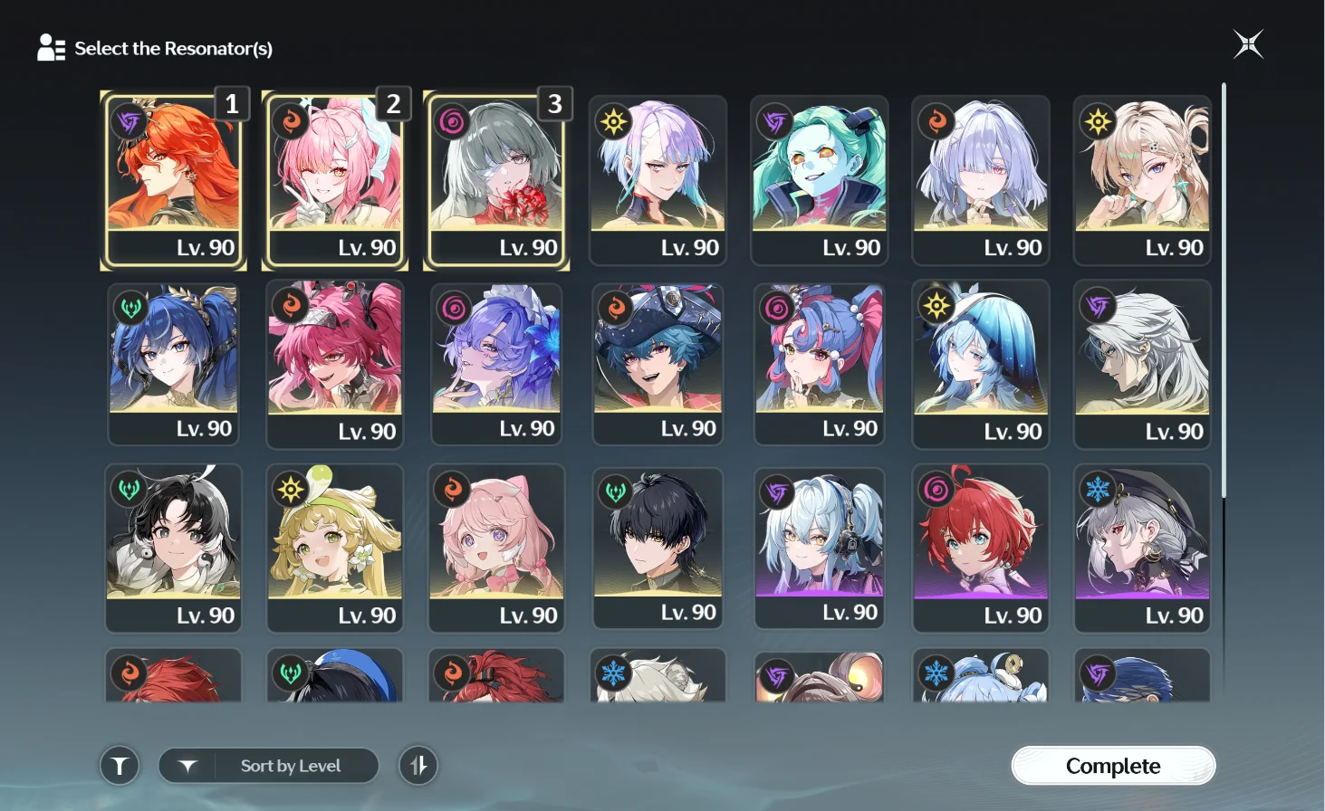 SEA | Phrolova C2 + Signature, Cantarella + Signature, Shorekeeper + Signature, Iuno + Signature, Augusta + Signature, Aemeath + Signature, Lynae + Signature, Roccia + Signature, Brant + Signature, Lupa C2 + Signature, Lucy, Mornye, Rebecca | Premium