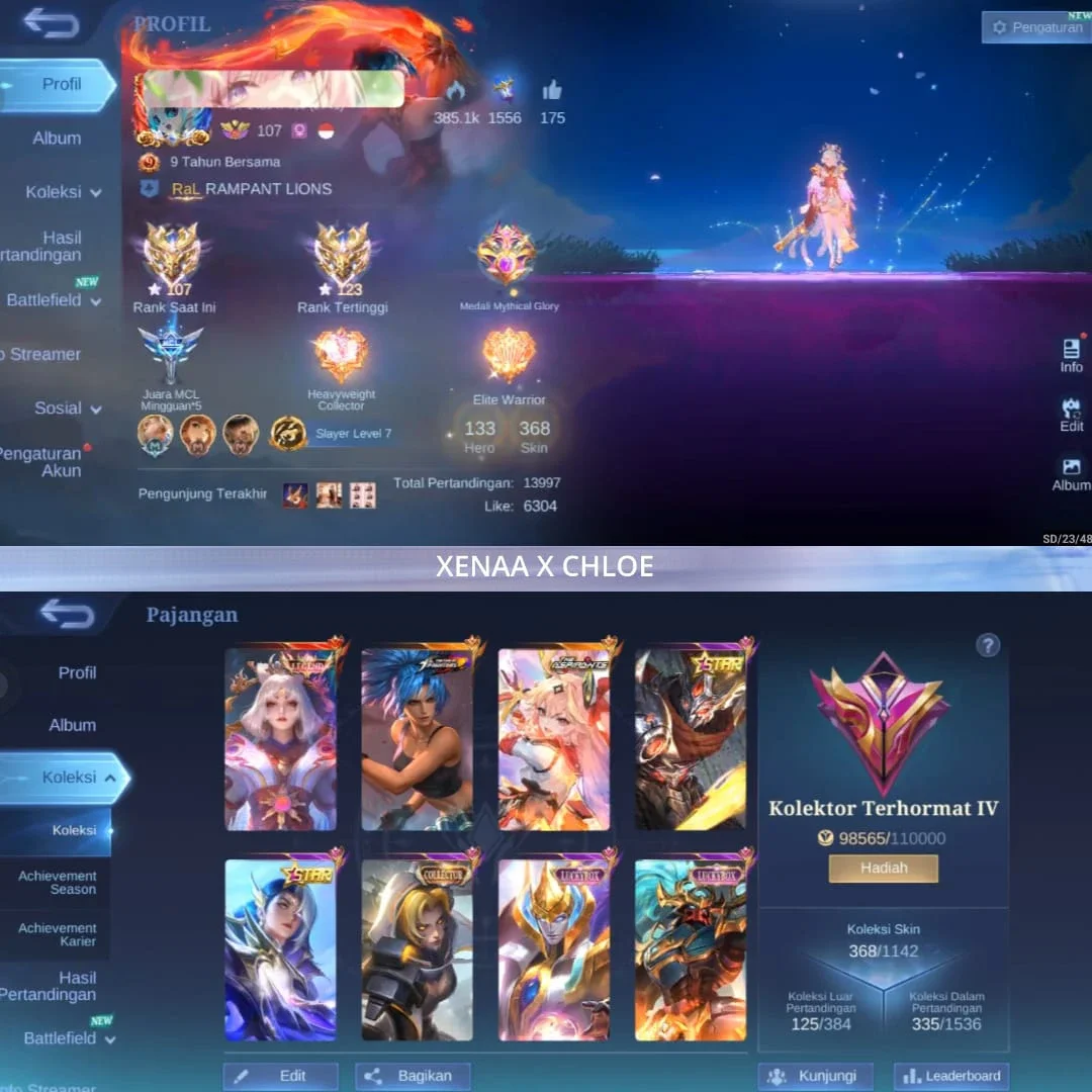 AKUN ML LUNOX LEGEND GUIN ASPIRANT