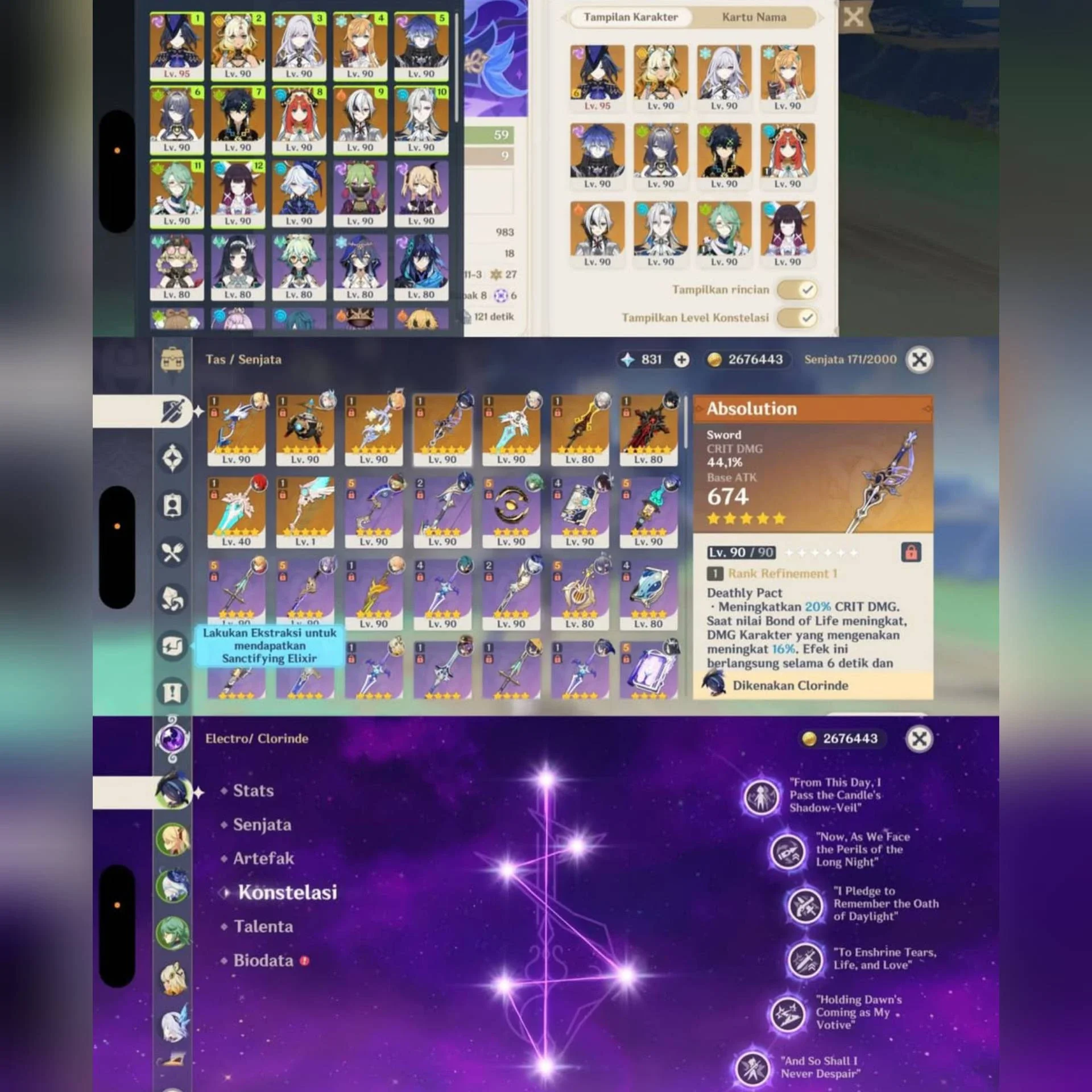 C6 CLORINDE LEVEL 95 C1 NILOU