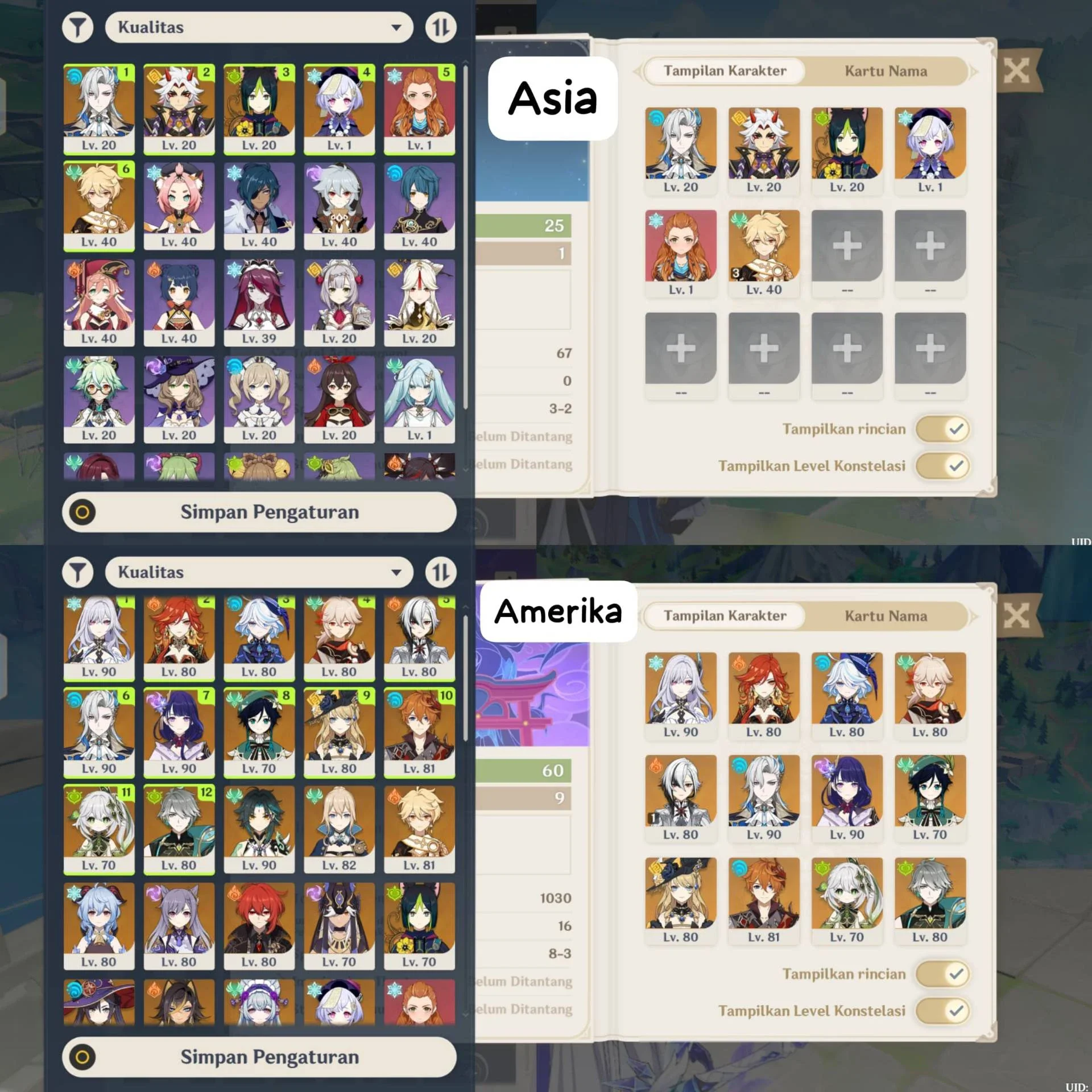 ACC 2 SERVER US AND ASIA