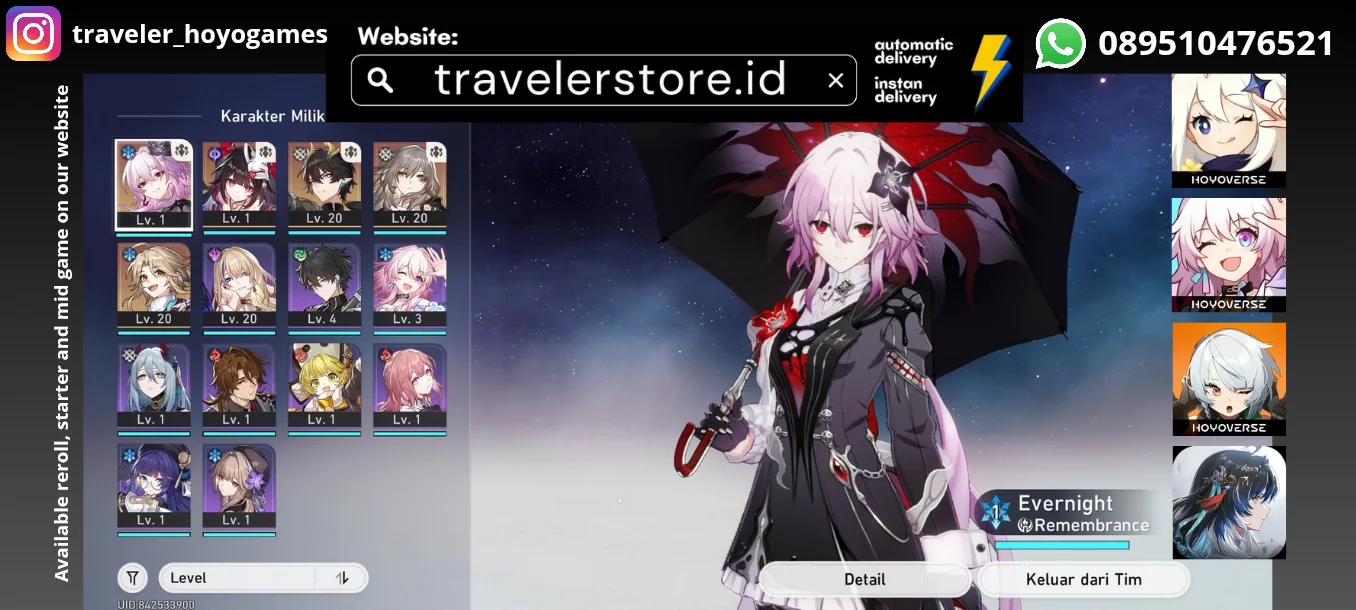 Evernight TL 18 MC Female All Unset
