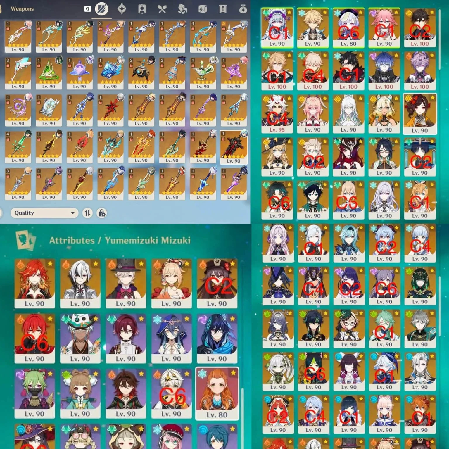 GI + HSR + ZZZ   DALAM 1 AKUN HOYOVERSE SERVER NA (AMERICA)