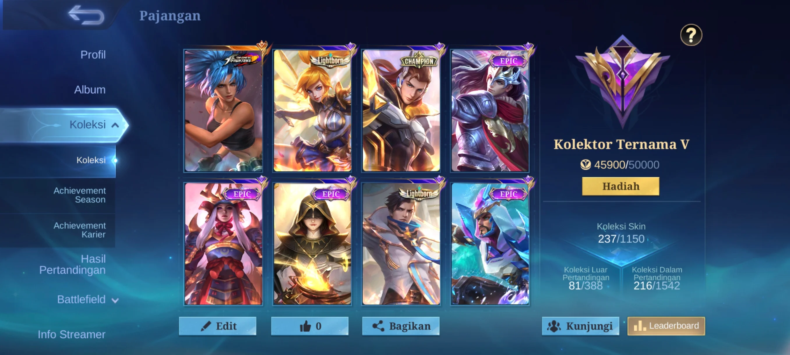 AKUN ML 237 SKIN
