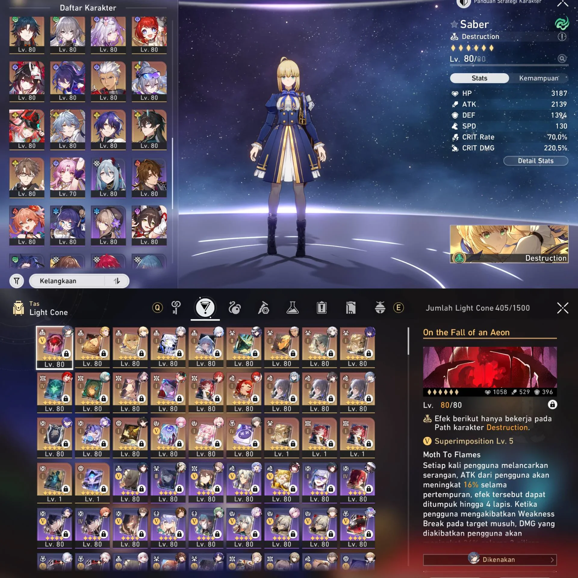 AKUN HSR ENDGAME EZZ ALL CONTENT
