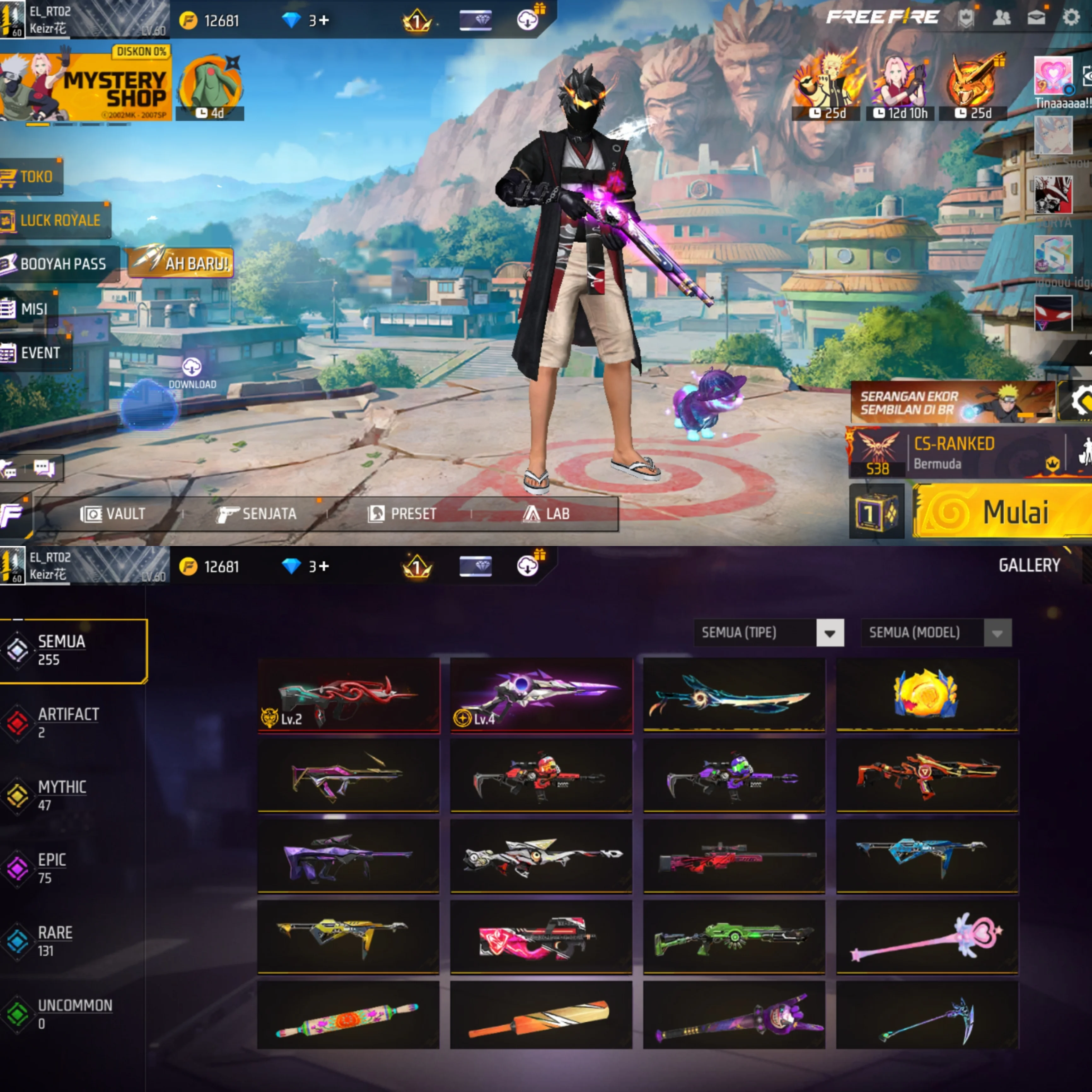 Akun FF SG Reaper