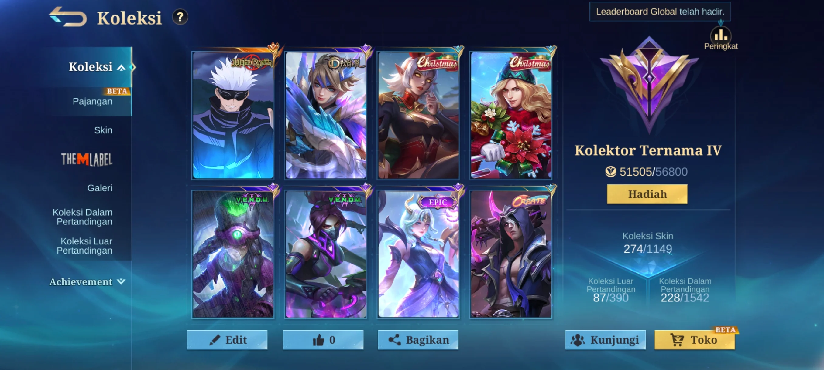 Akun ML 10 tahun