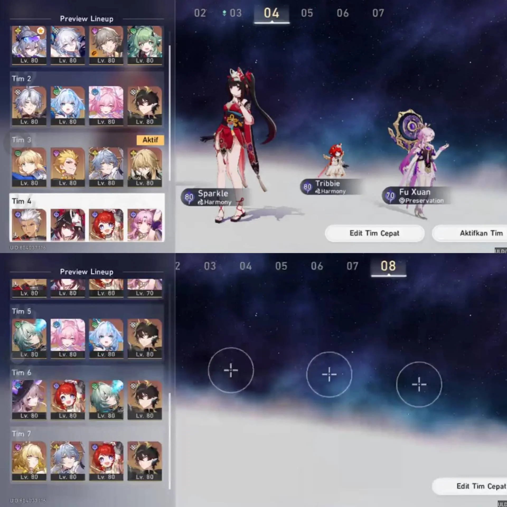 AKUN PHAINON E2 + BANYAK TEAM PREMIUM