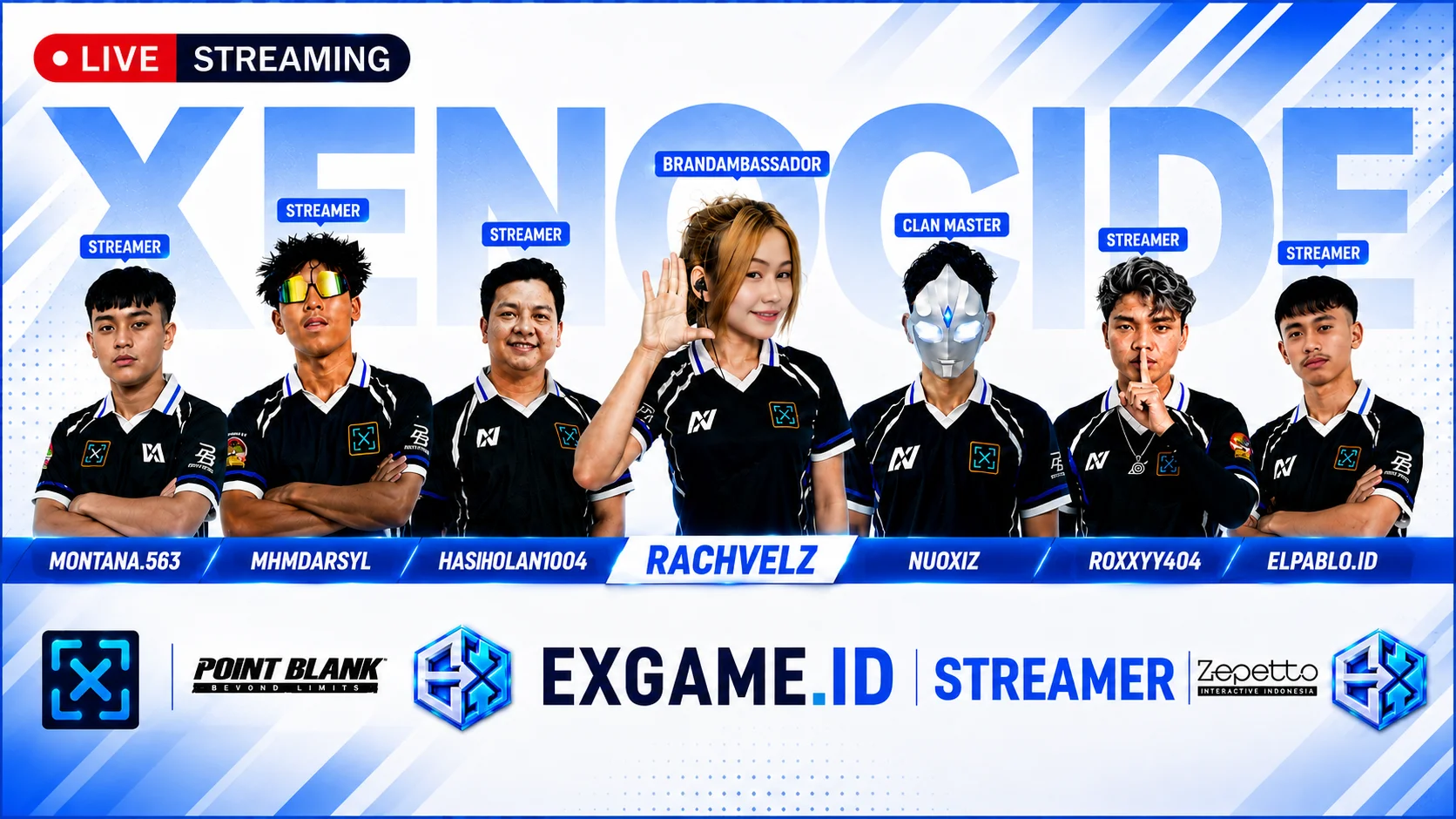 AMBASSADOR & STREAMER XENOCIDE RESMI BERKOLABORASI DENGAN EXGAME.ID!