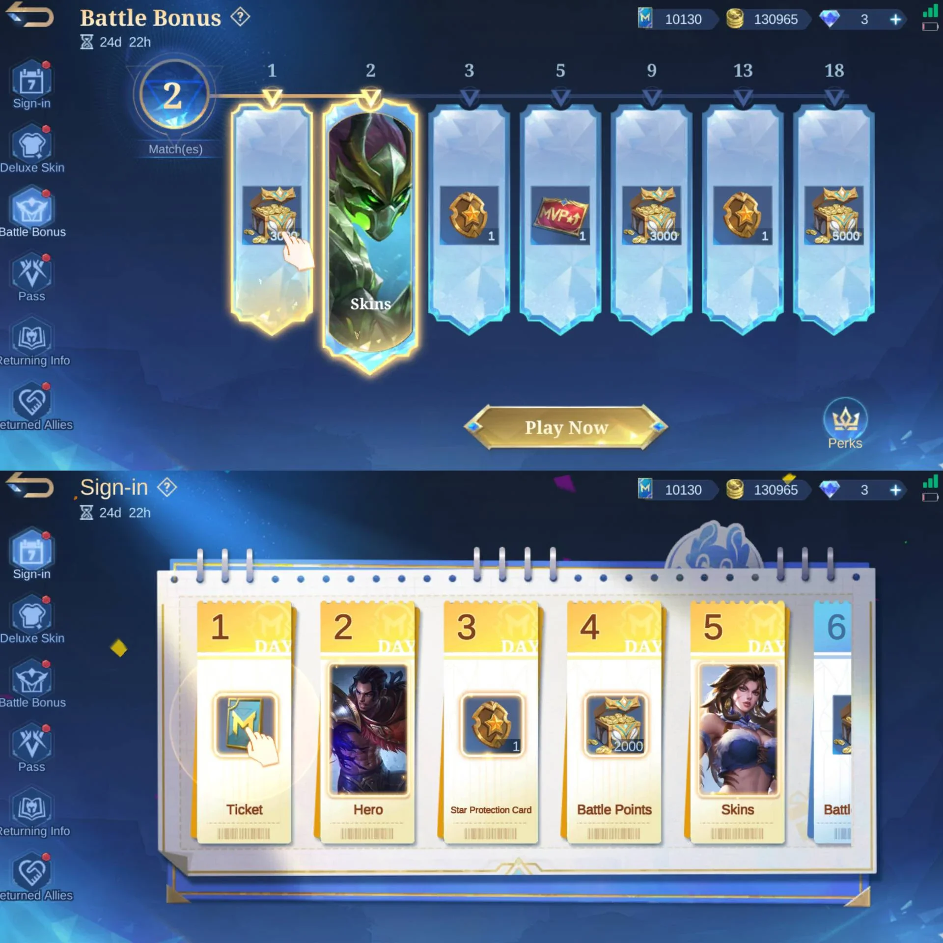 LEGEND GUSION, 3 ASPI GUIN RUBY CHANG'E, SASUKE & MINATO, AOT FANNY, JJK XAVIER