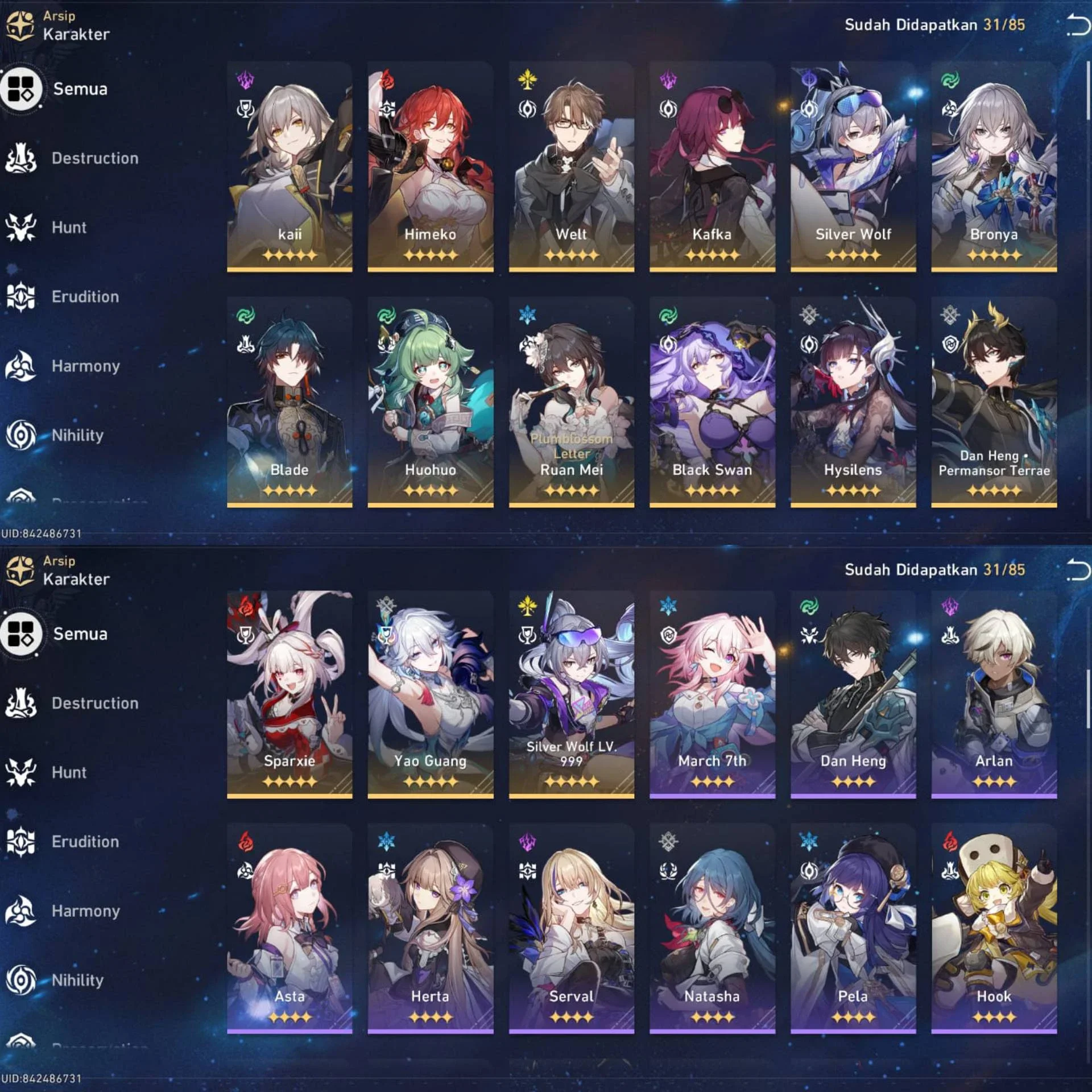 HSR MID GAME ELATION, DOT TEAM. FREE ZZZ STARTER