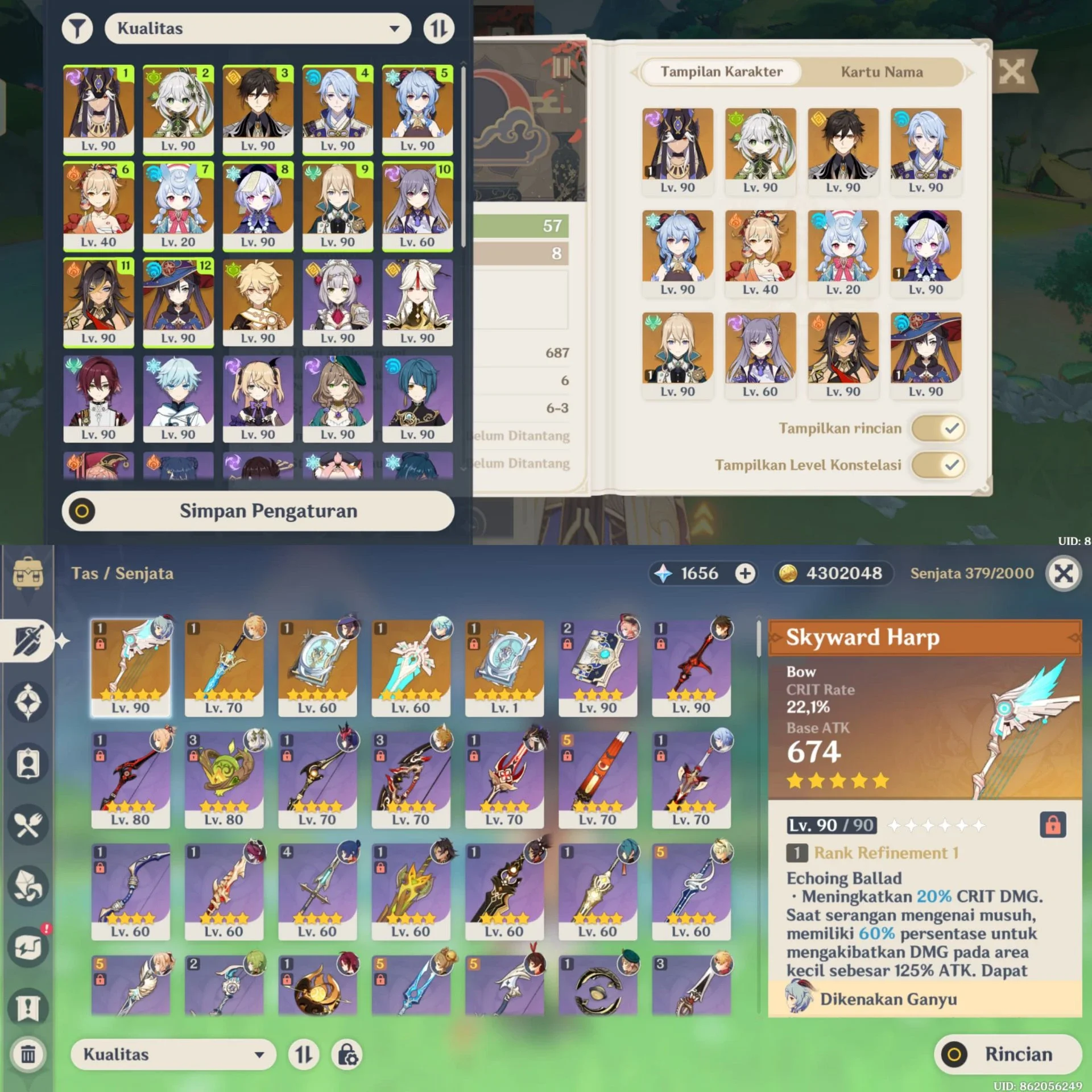 ACCOUNT GENSHIN