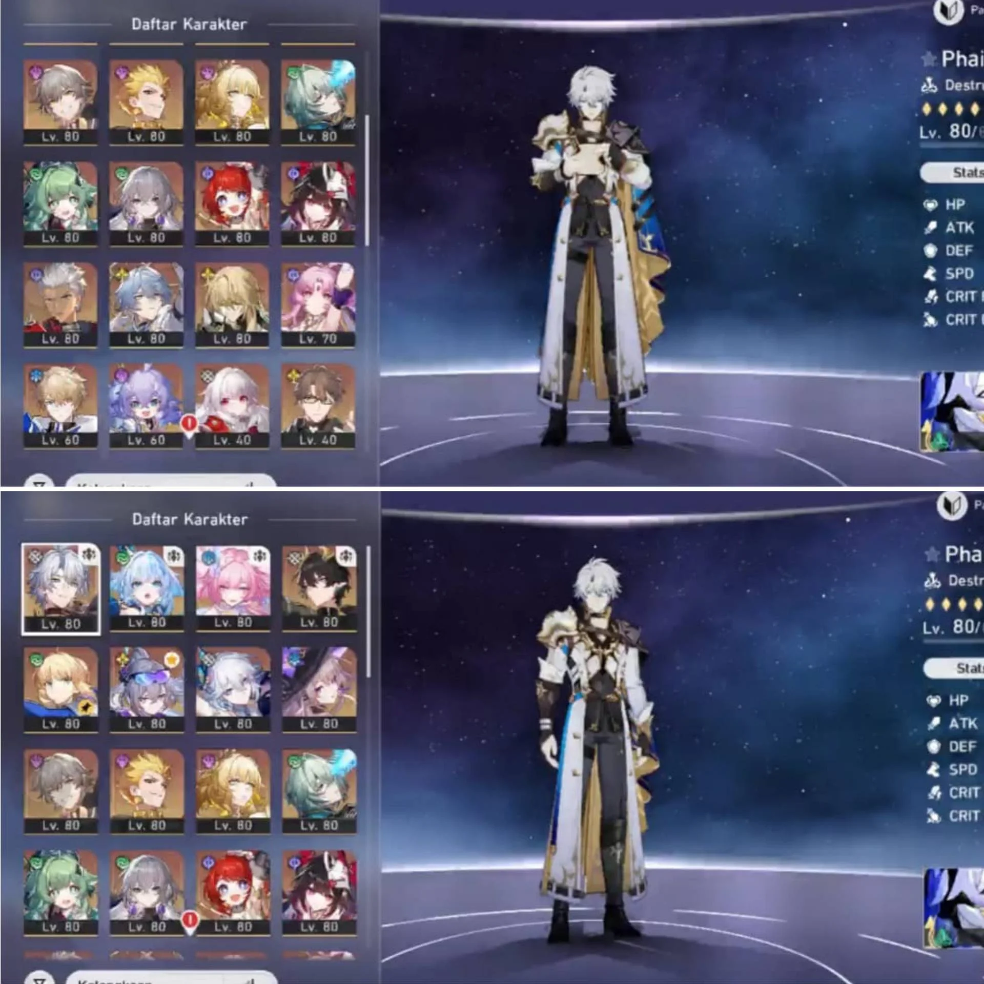 AKUN PHAINON E2 + BANYAK TEAM PREMIUM