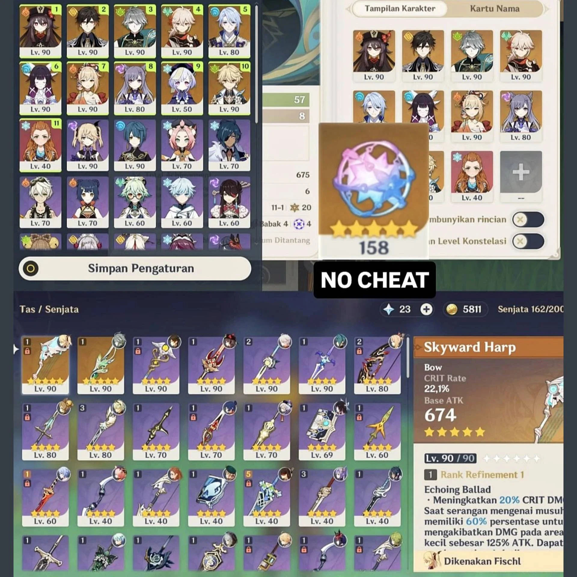 IF 158 (NO CHEAT) + 7 LIMIT