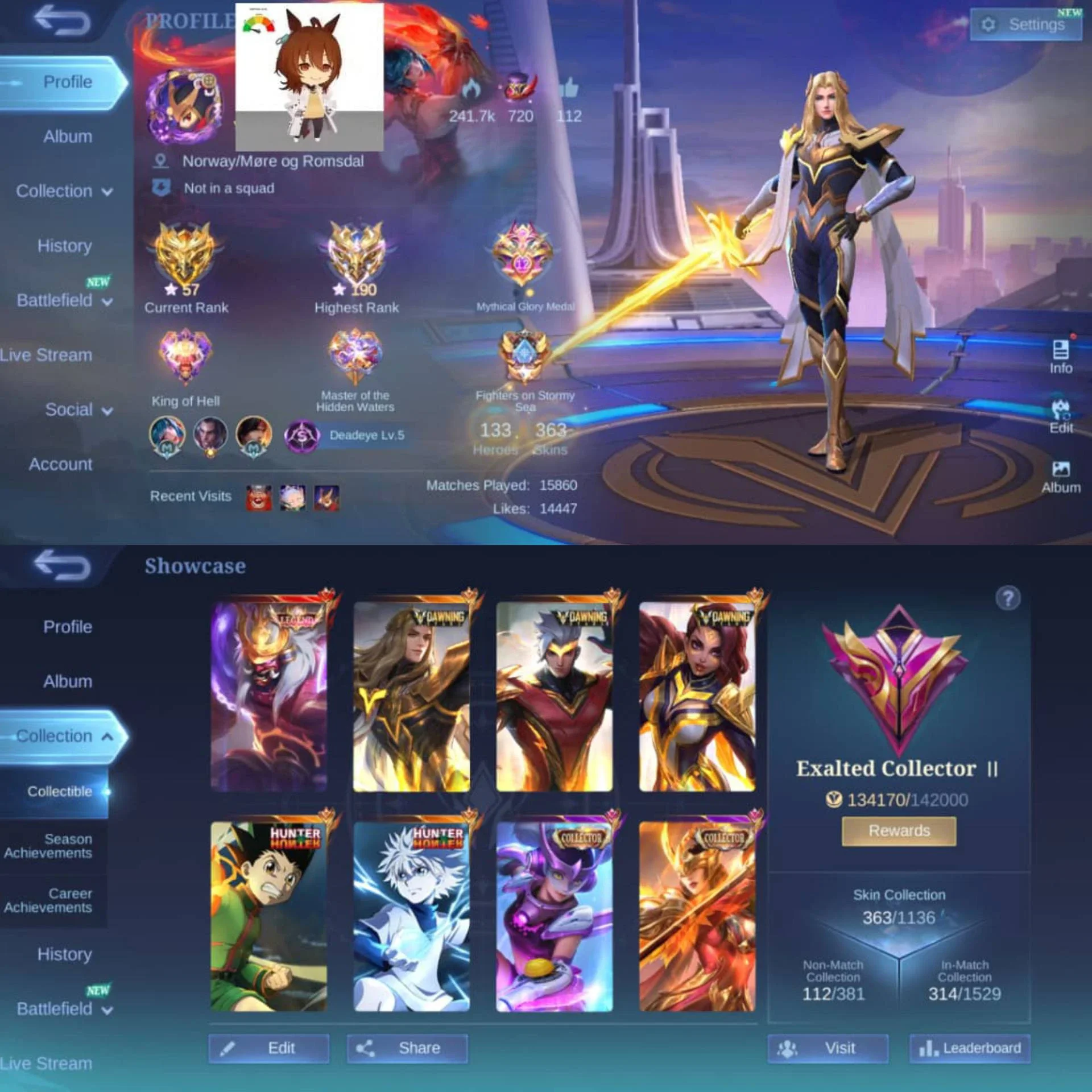 LEGEND FRANCO, 3 DAWNING, 2 HXH, 2 PRIME, 3 CC