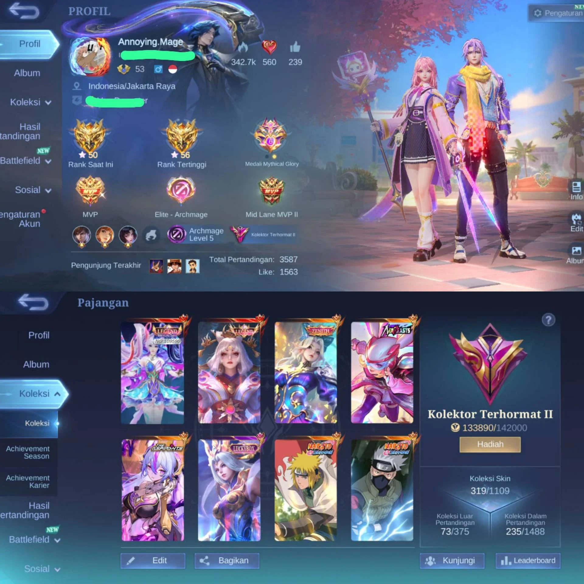 AKUN USER MAGE
