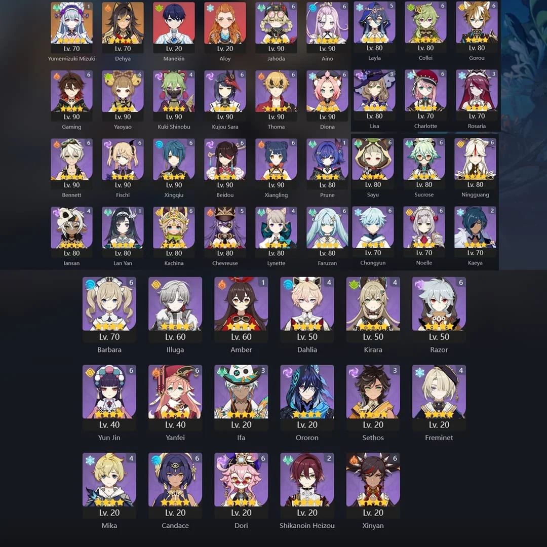 AKUN END GAME GENSHIN