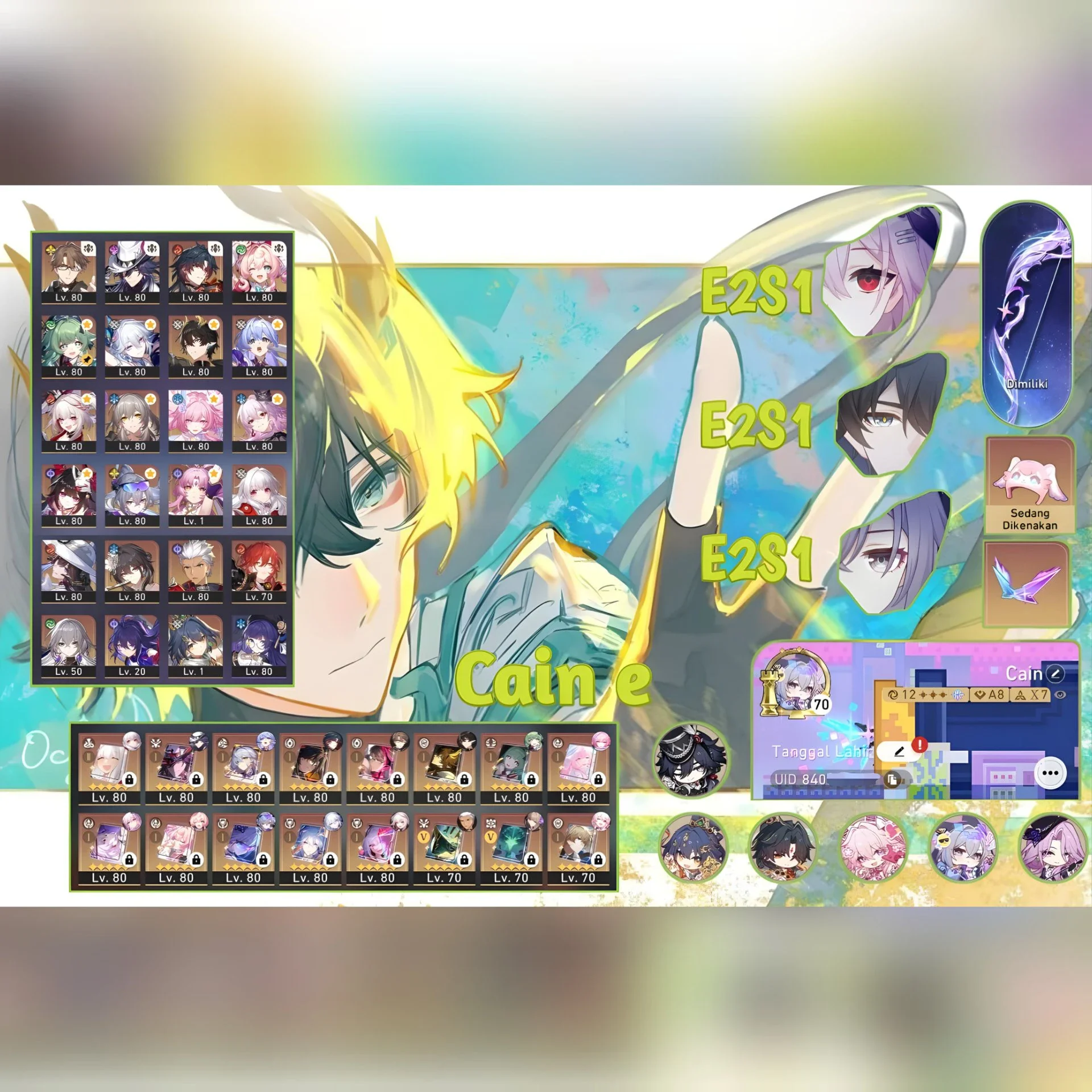 EVERNIGHT E2 + DANHENGPT E2 + SILVERWOLF 999 E2 | 3 LIGHT CONE MEMORY SHARD | ALL UNSET