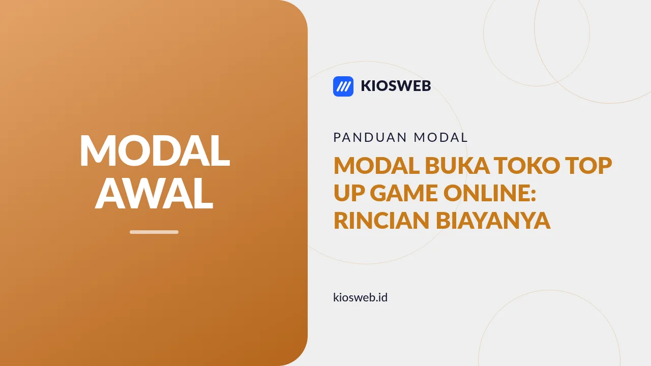 Modal Buka Toko Top Up Game Online: Rincian Biayanya