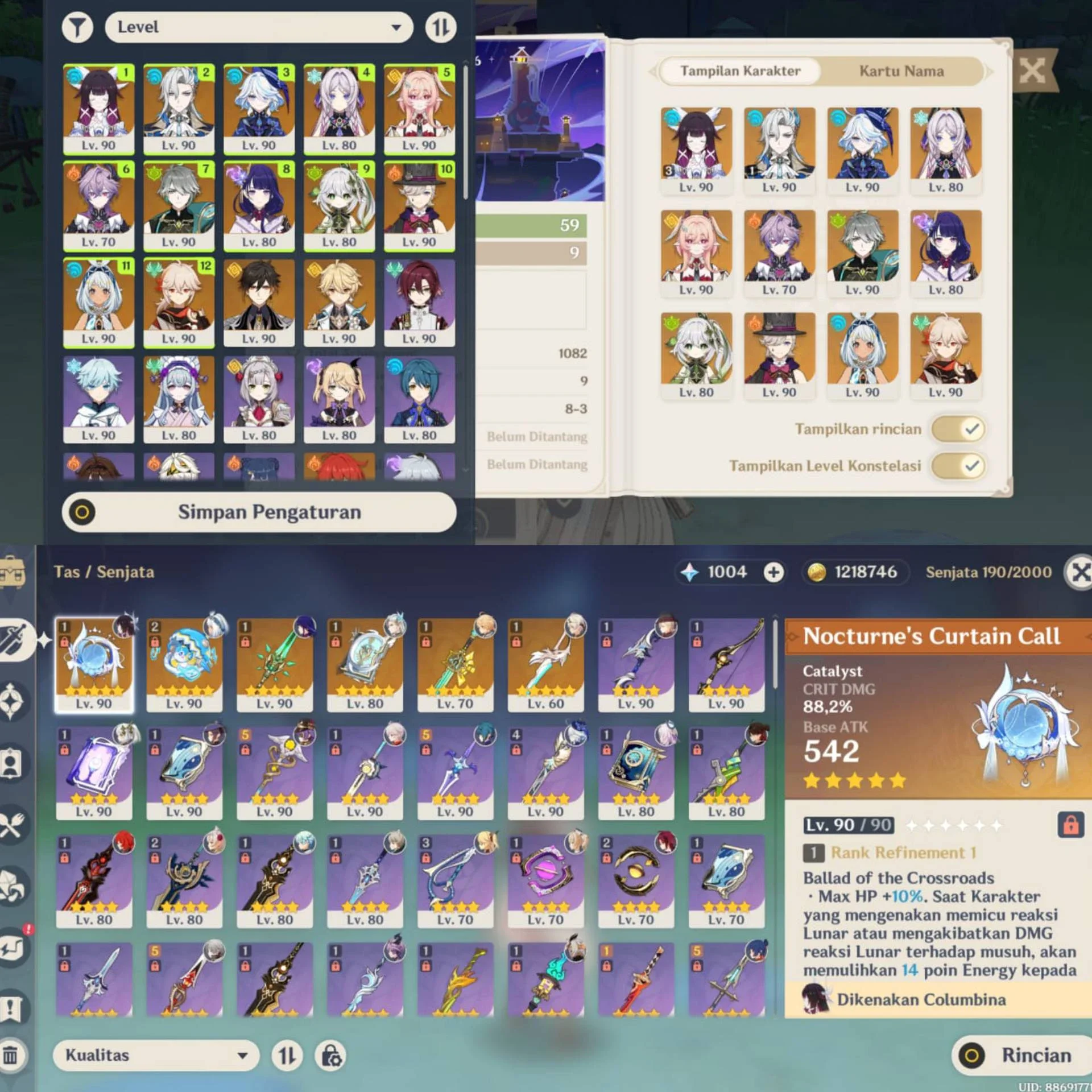 GENSHIN MID - END GAME