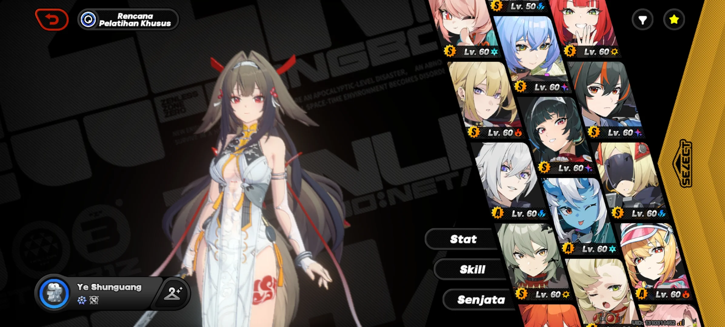 Akun zenless zone zero full void hunter + w engin nya plus  yixuan m1 + w enginnya