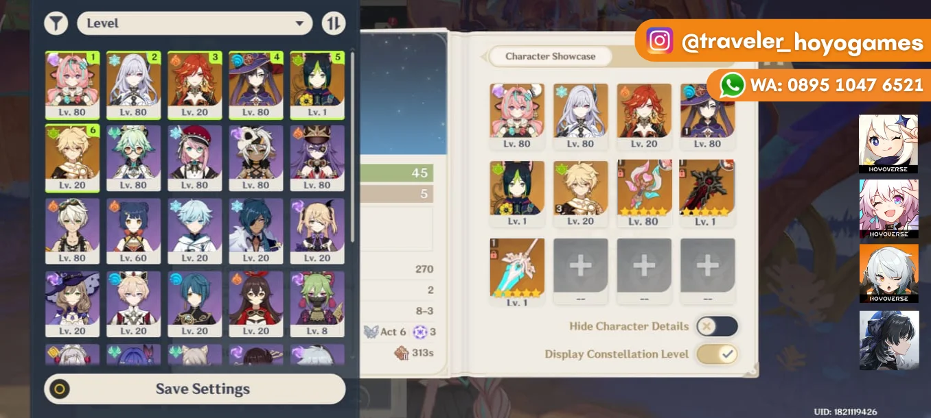 Varesa Sign + Mavuika Skirk AR 45 MC Aether All Unset