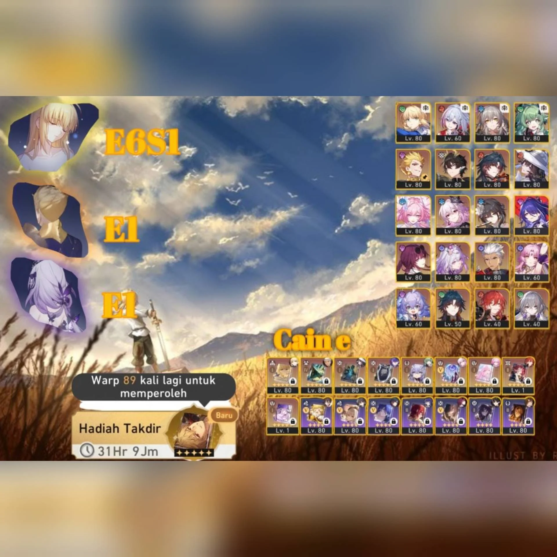 SABER E6S1 + GILGAMESH E1 + CASTORICE E1