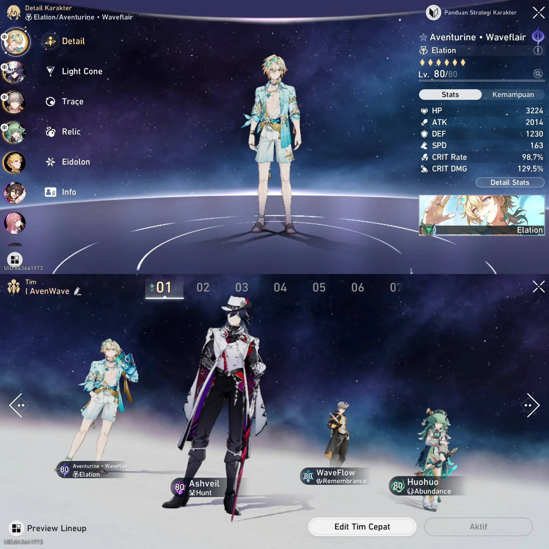 PARTY AVENTURINE WAVEFLAIR
