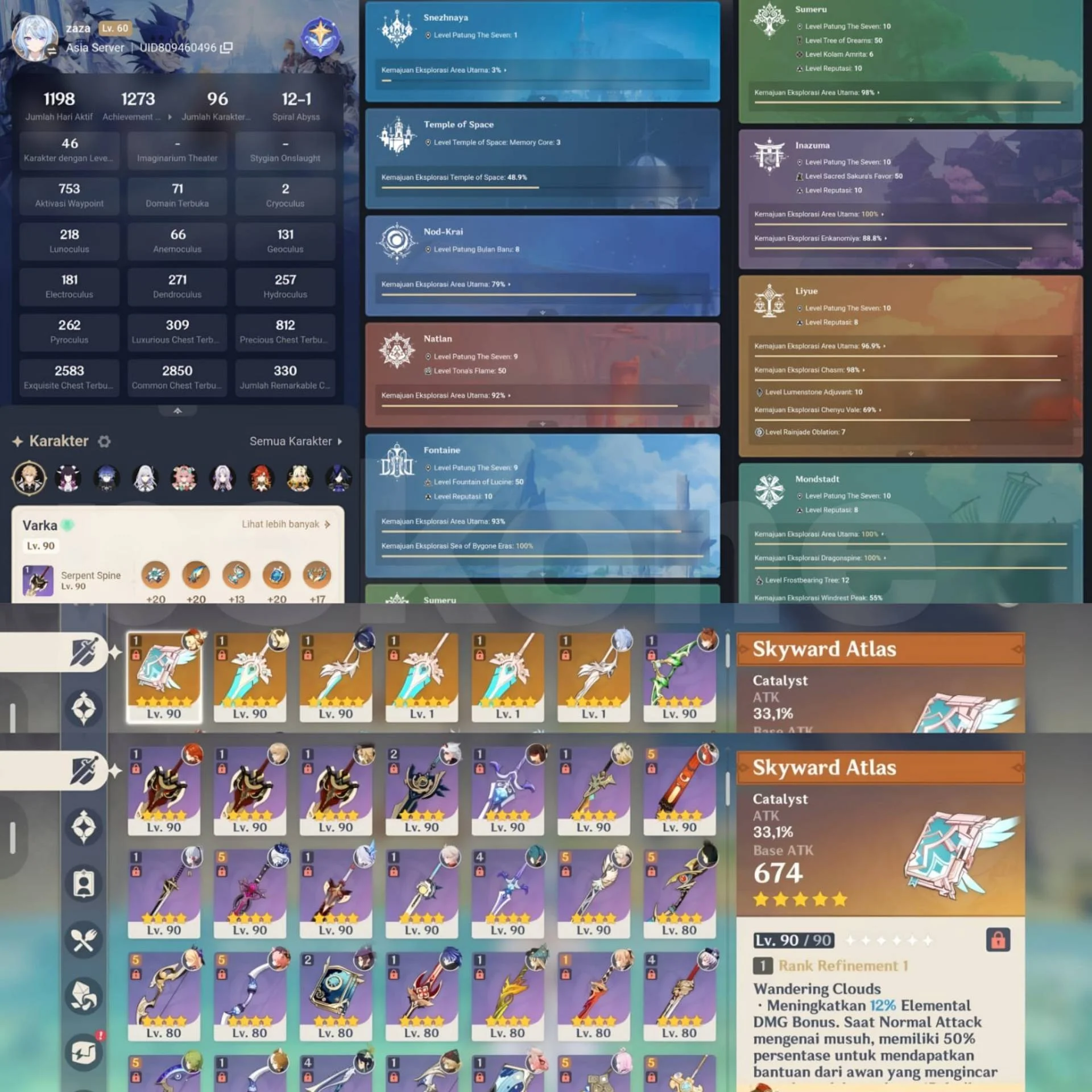 34 LIMITED, ENDGAME ACC (BELI 1 GRATIS 2) INCLUDE HSR, GENSHIN, ZZZ