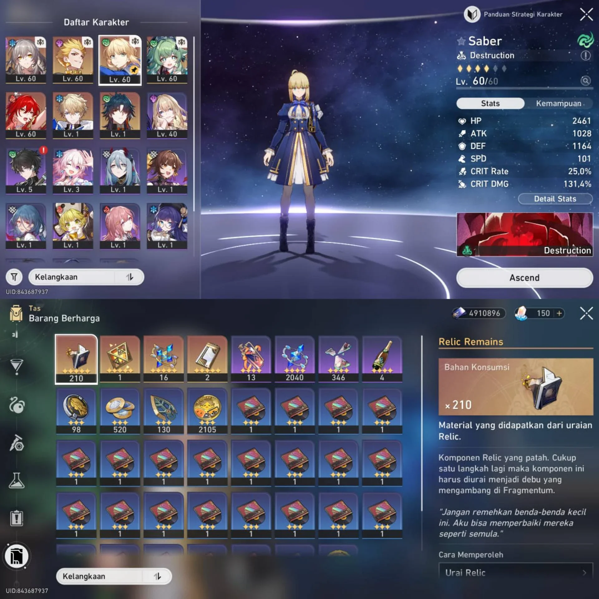 SABER TEAM PREM + HIMEKO NOVA
