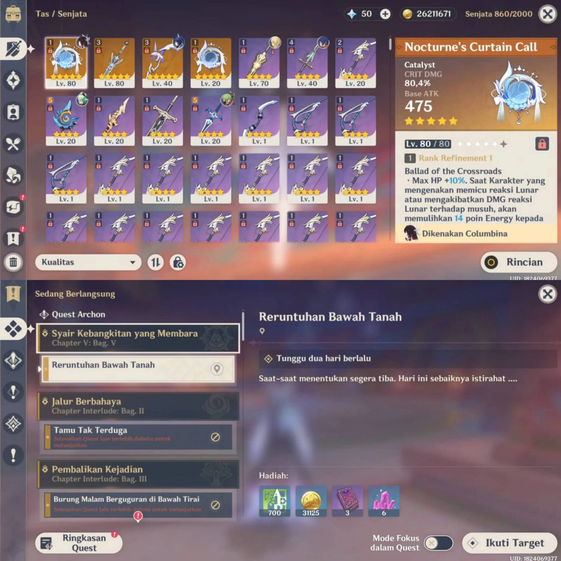 COLUMBINA R2 + RATE ON