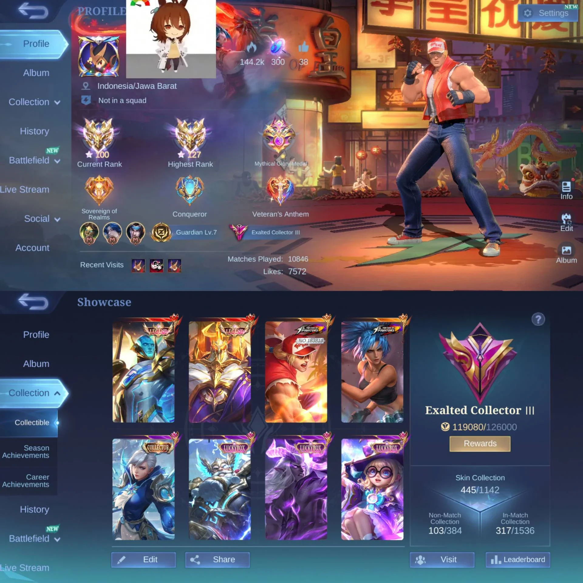 2 LEGEND GORD JHONSON, KOF PAQUITO KARINA, SILVANA CC