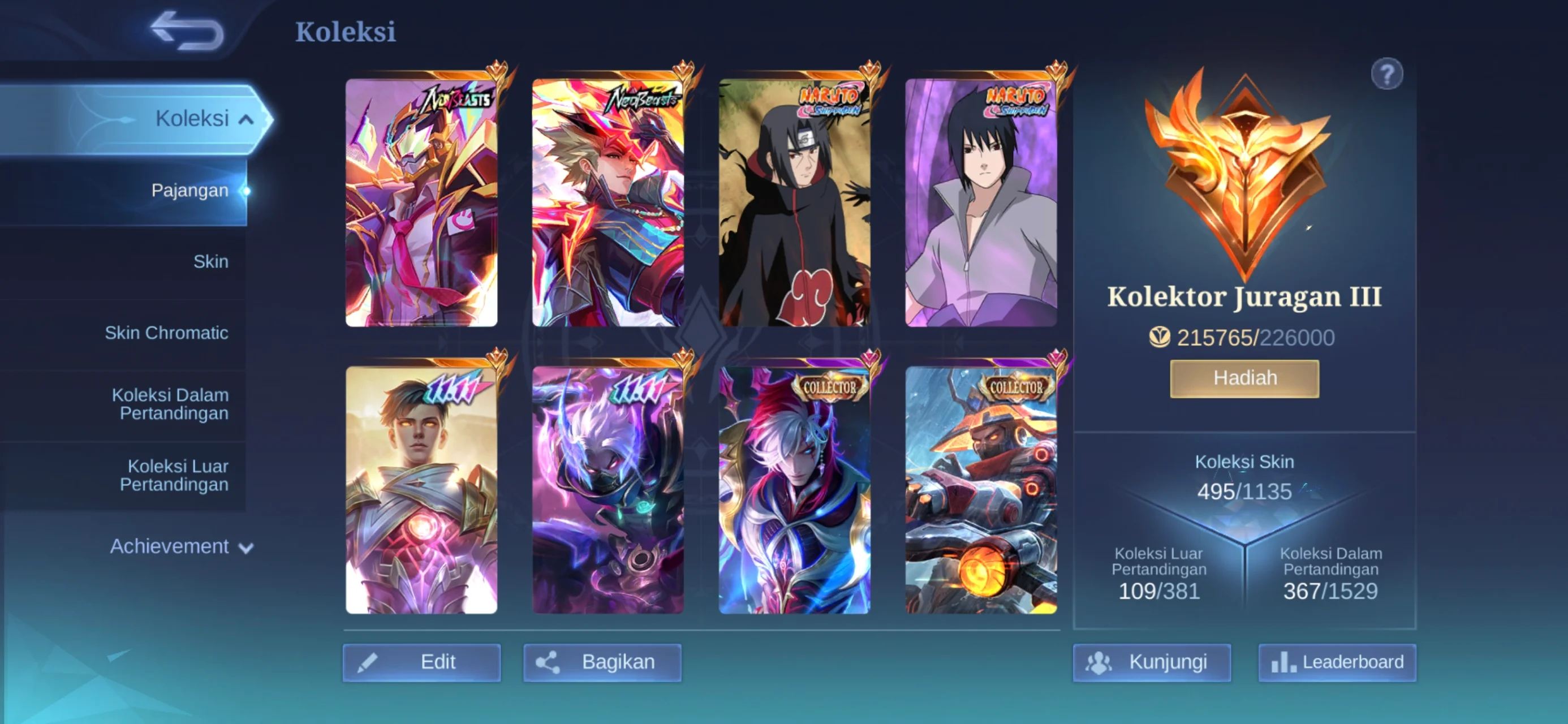 Acc Jungler Mewah