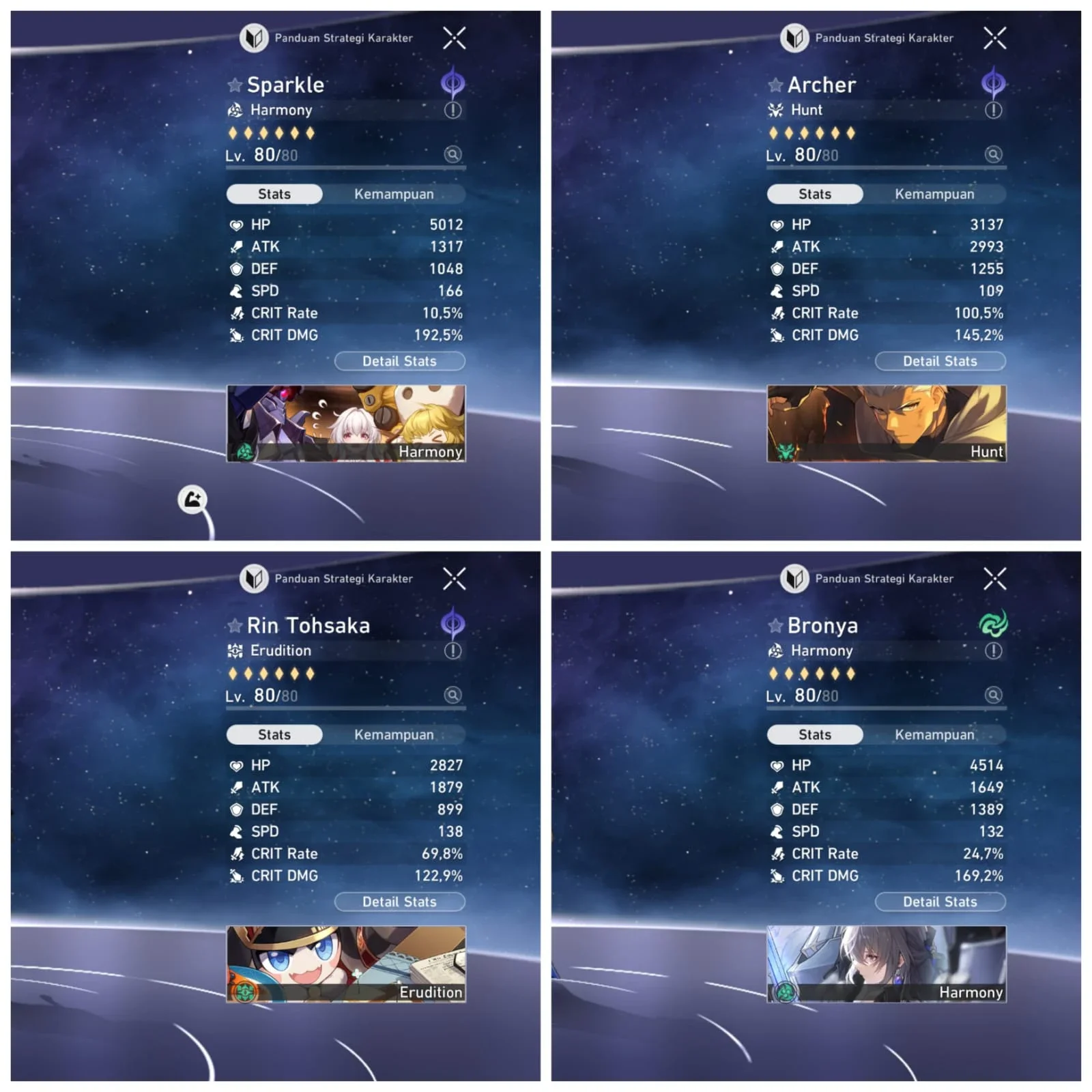 AKUN PRIBADI, 3 TIM PREM WELL BUILD + 10K STELLAR JADE