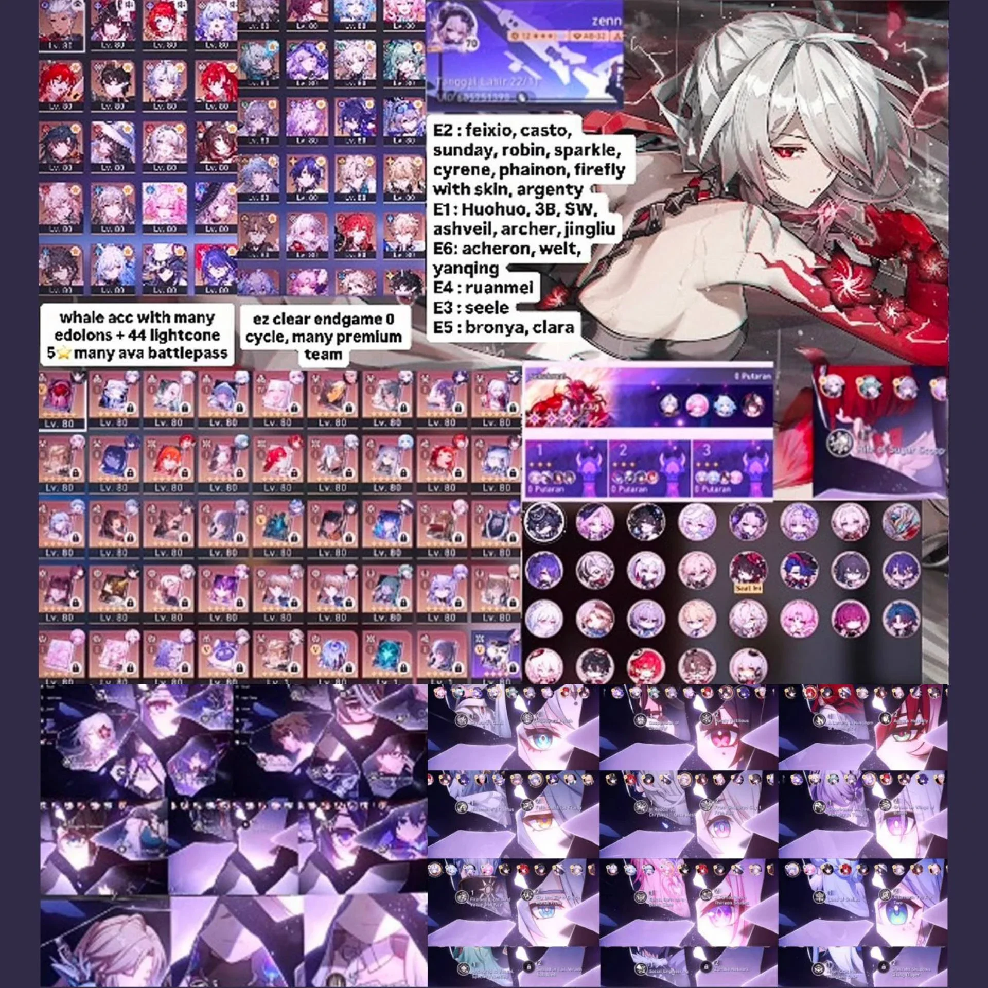 WHALE ACC MANY EIDOLONS + MANY LIGHTCONE