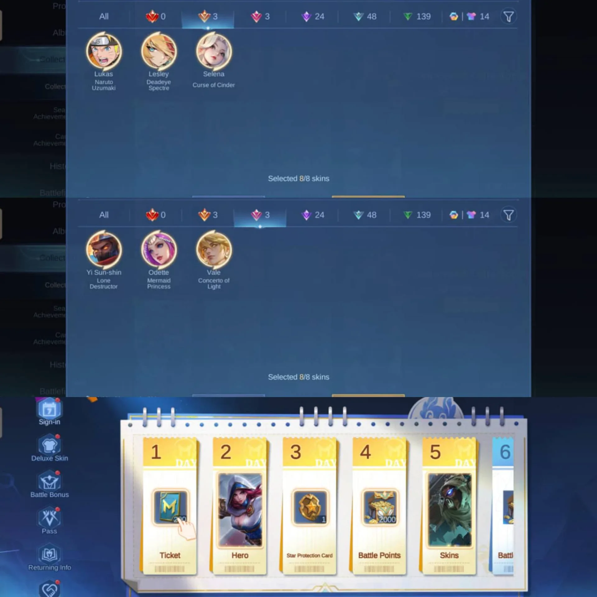 SELENA ZENITH, NARUTO LUKAS, CC YSS, ASPIRANT LESLEY