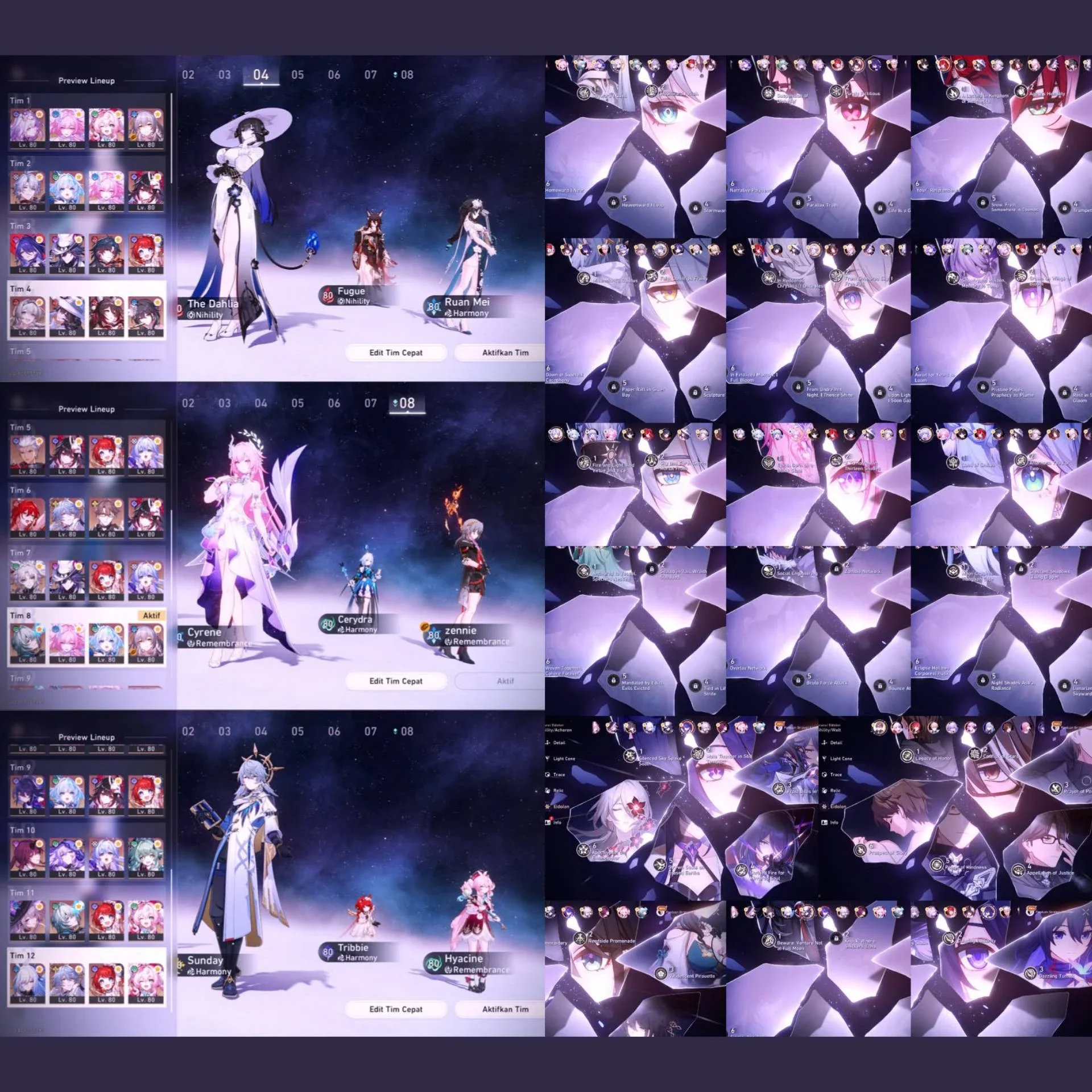 WHALE ACC MANY EIDOLONS + MANY LIGHTCONE