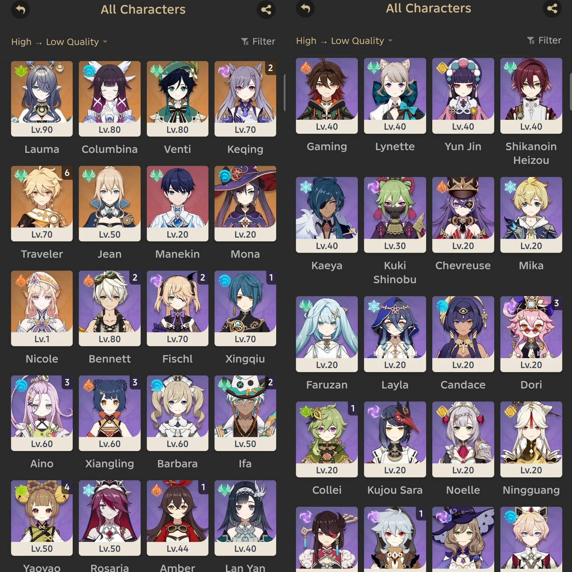 ACCOUNT GENSHIN