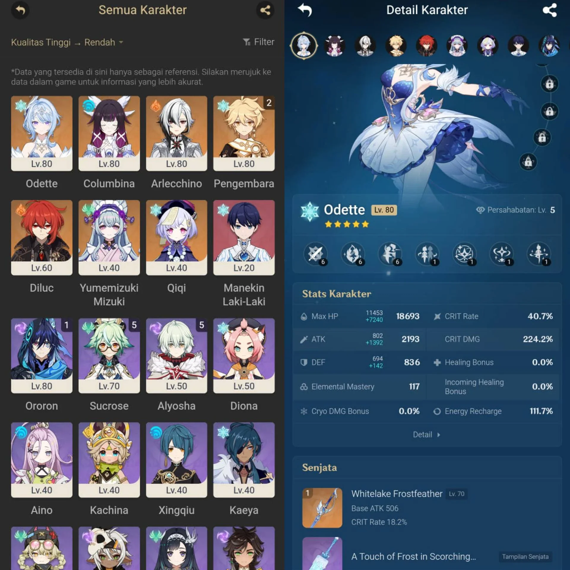 ODETTE SIGN + COLUMBINA + ARLE