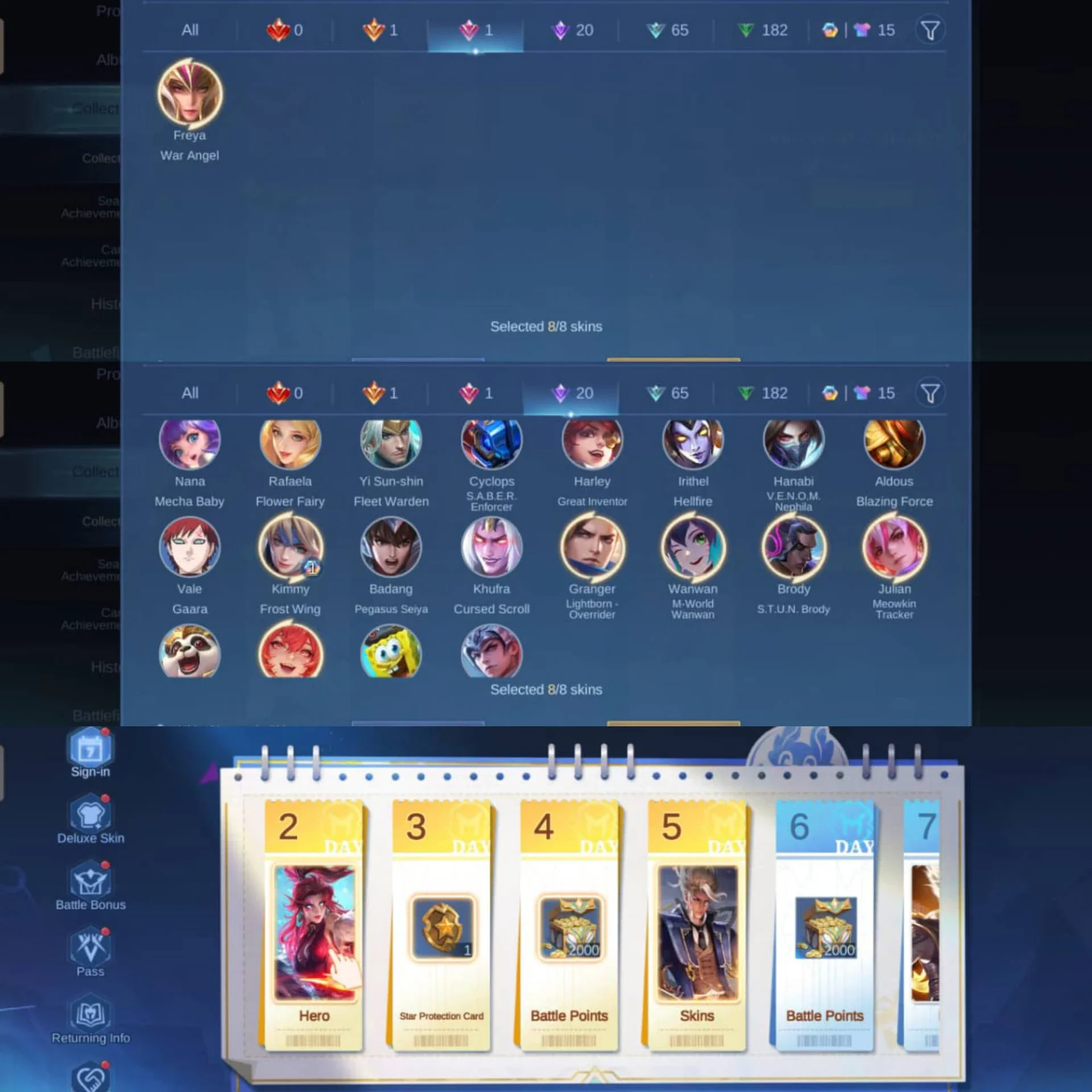 KOF KARINA, FREYA LUCKYBOX, STUN BRODY
