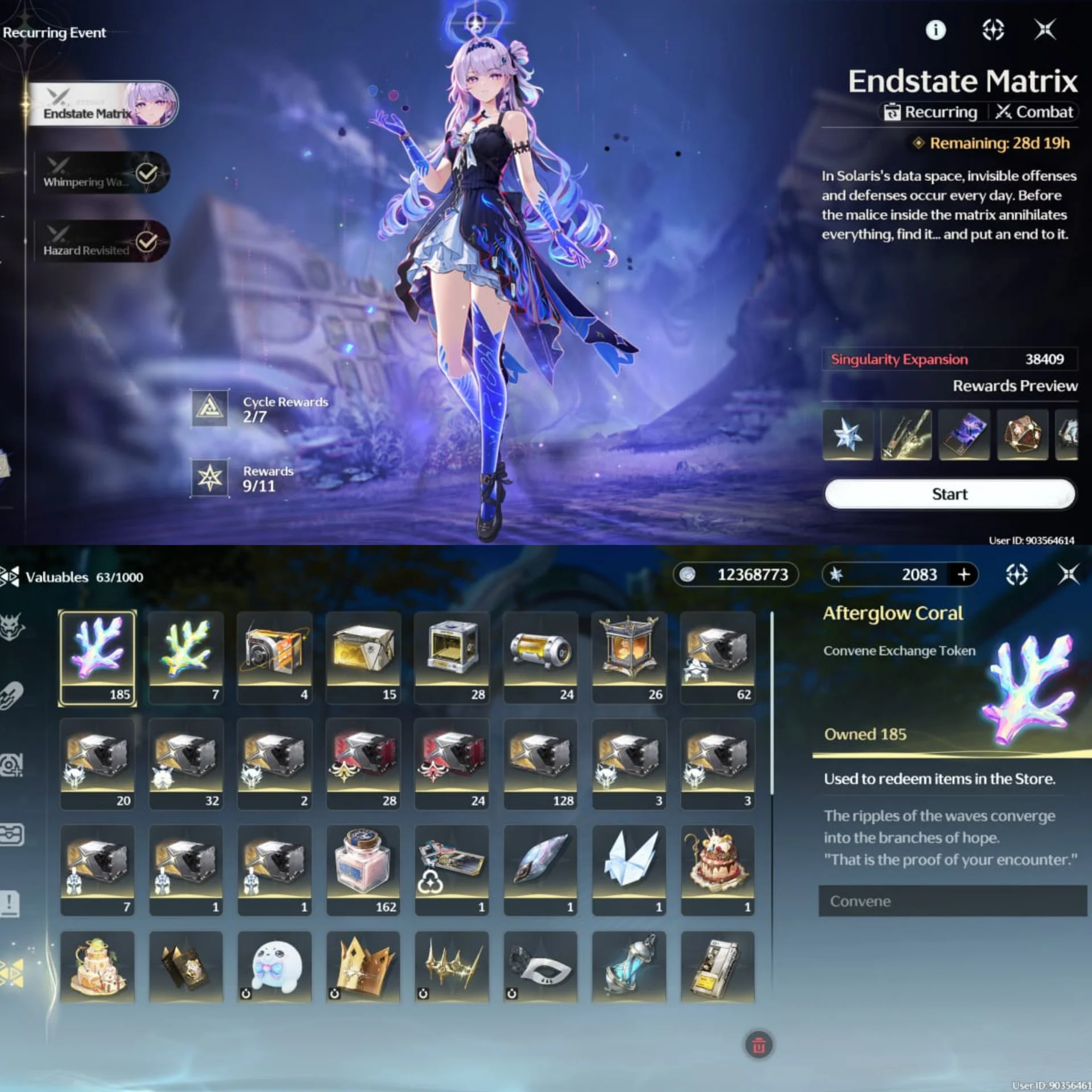 16 LIMITED CHAR + 13 WEAPON SIGNATURE - CAMELLYA S3 + CARTETHYIA S2 + AEMEATH S1 - RATE ON BANNER ENDGAME CONTENT EZ