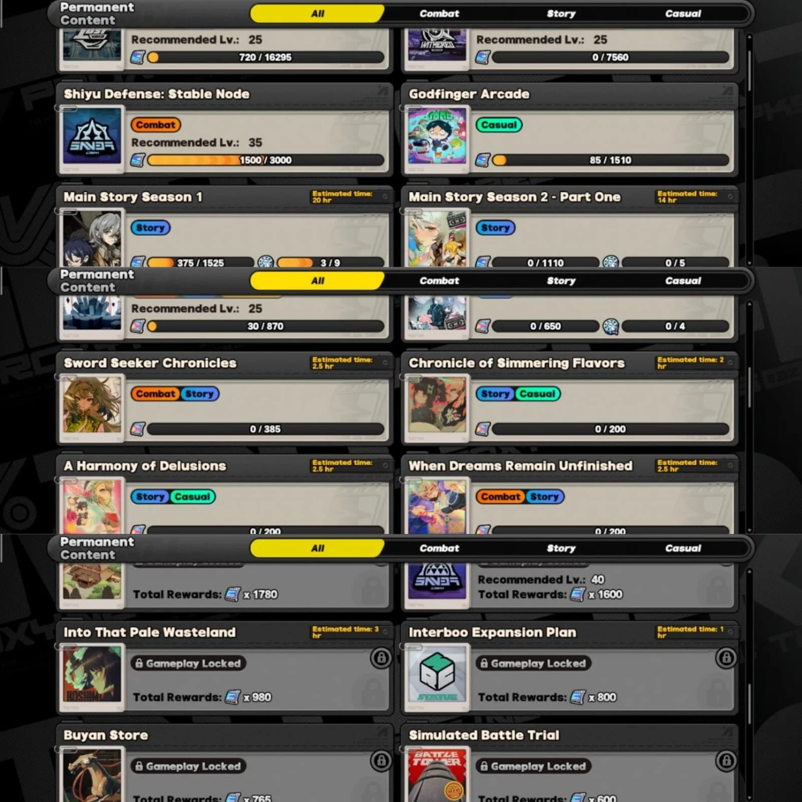 ASIA, 2 VOID HUNTER, PROMEIA, EVELYN, HARUMASA