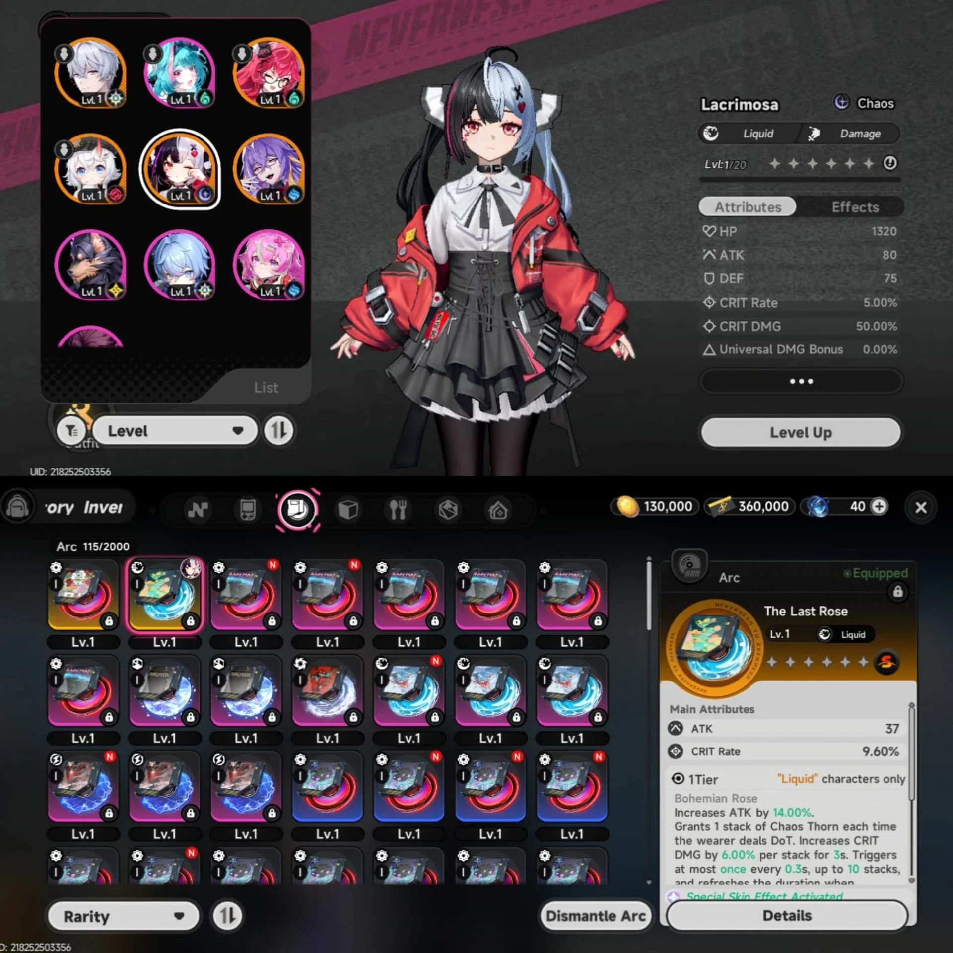 STARTER NANALLY + LACRIMOSA SIGN
