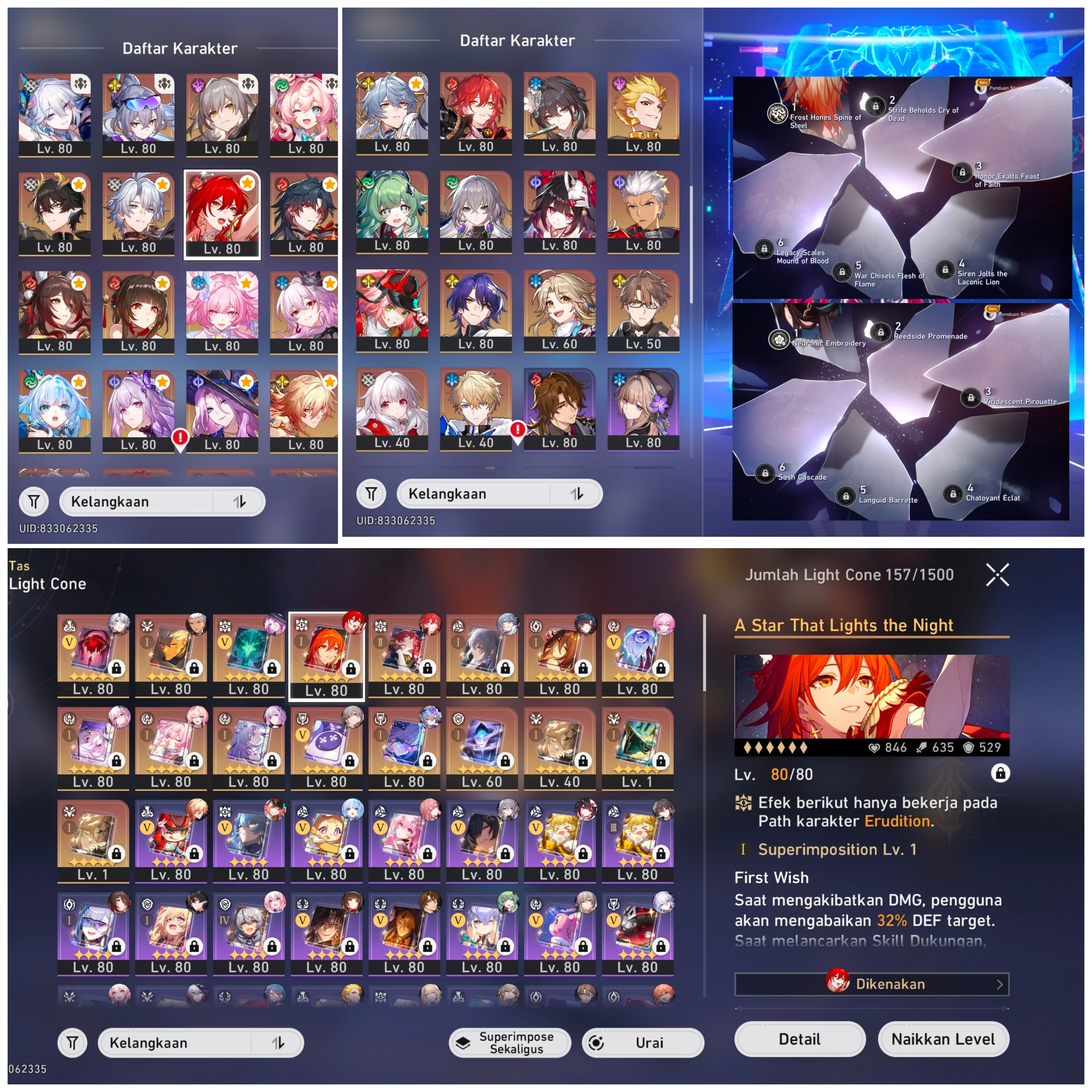 Akun clear  konten End game