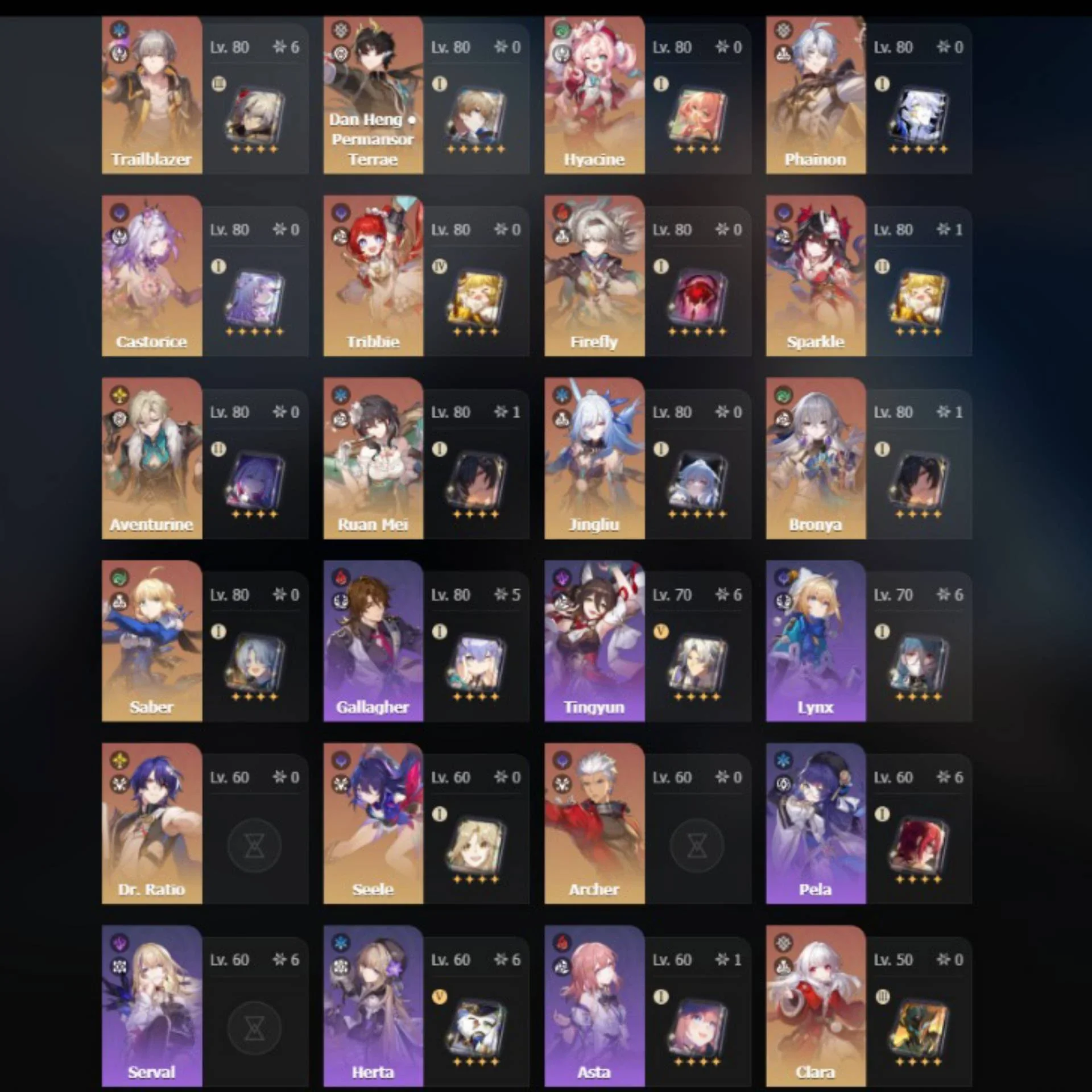 1 AKUN 3 GAME (ZZZ + GI + HSR)